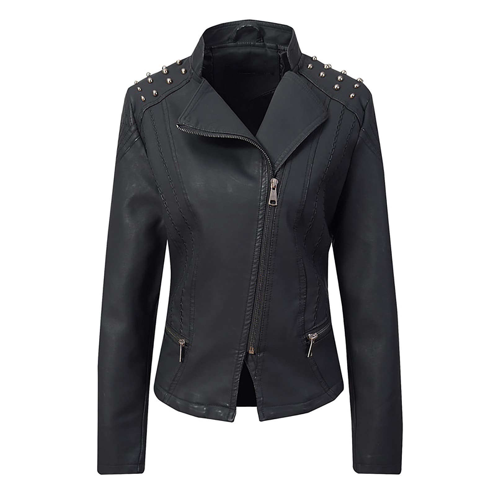 Miximx Women's Winter Coat - Fashionable Long-Sleeve Jacket for Fall & Winter | Warm Casual Outerwear with Low Hem | Perfect for Daily Wear, Office & Outdoor Activities