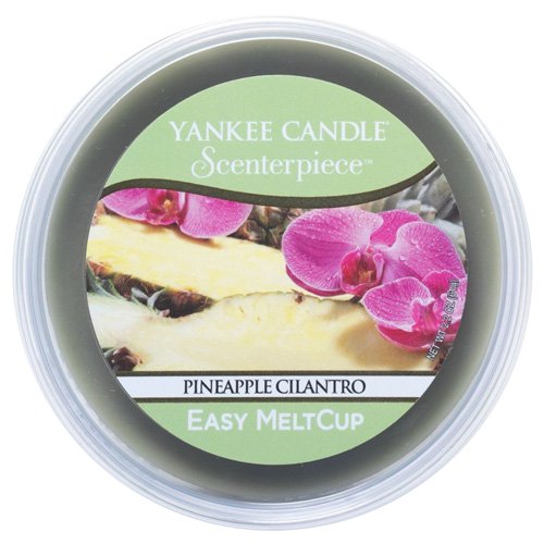 Yankee Candle Pineapple Cilantro Scented Wax Melts - 8 Pack, 8.3 x 7.5 x 2.5 cm, Tropical Green - Perfect for Home, Office & Aromatherapy Relaxation