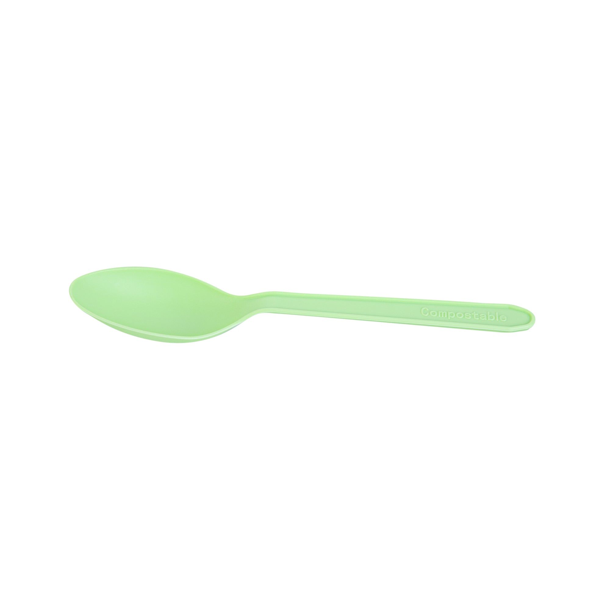Eco-Friendly Compostable CPLA Plastic Dessert Spoons - Heat Resistant, 1000 Count Bulk Pack - Perfect for Parties, Picnics & Catering Events
