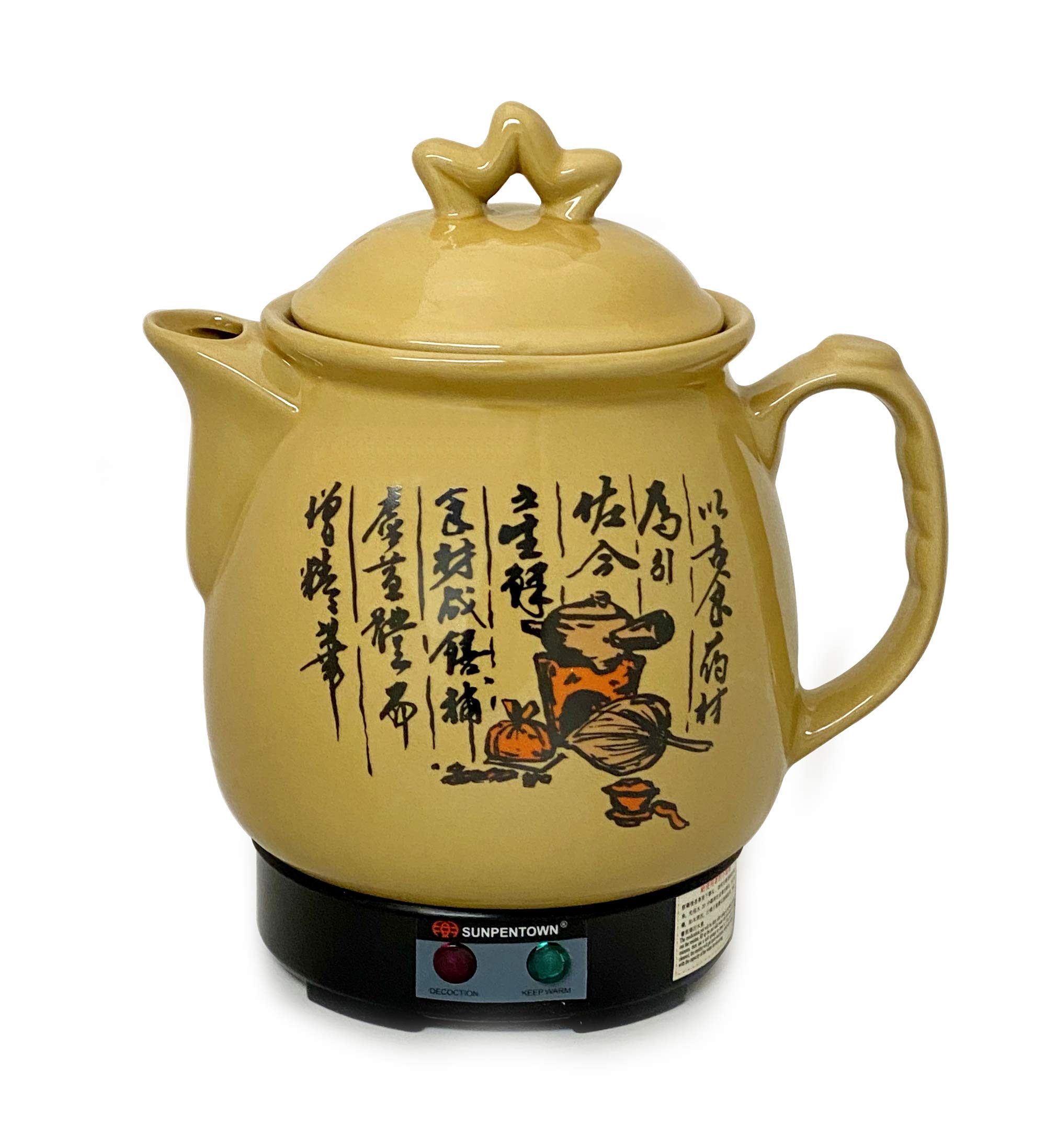 3.4L Electric Medicine Cooker with Stainless Steel Heater - Herbal Decoction & Soup Maker for Home & Clinic Use