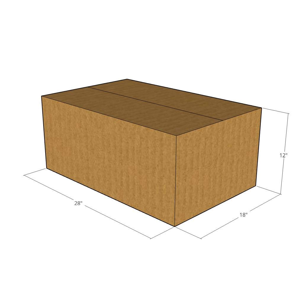 28x18x12 Inches 125-Pack Heavy Duty 32 ECT Corrugated Shipping Boxes for Moving, Storage & Ecommerce Packaging - Durable Cardboard Boxes for Home, Office & Business Use