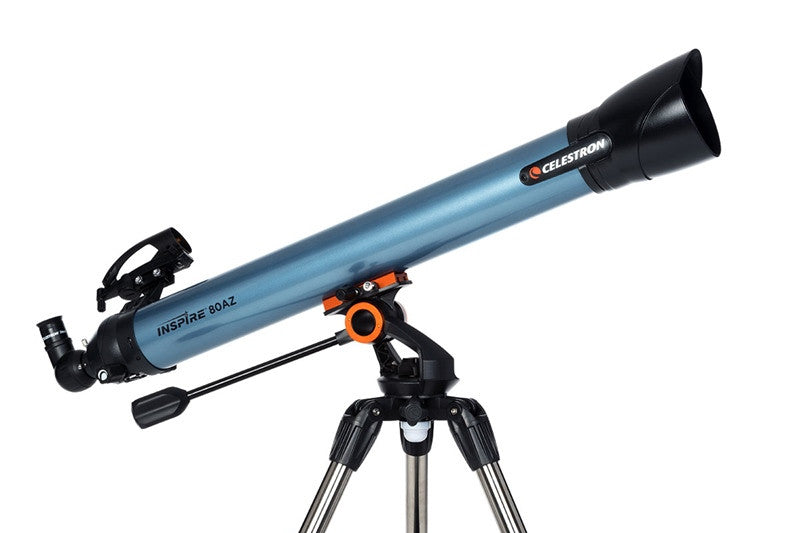 Celestron Inspire 80AZ Refractor Telescope - 80mm Aperture Astronomy Telescope for Beginners & Adults, Portable for Stargazing, Bird Watching & Travel - Perfect for Backyard, Camping & Outdoor Adventures