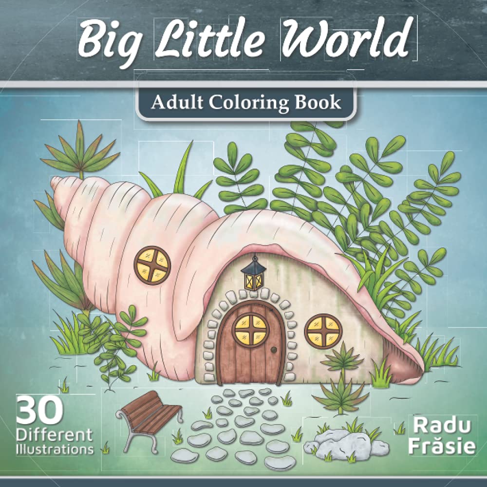 Big Little World: Stress Relief Adult Coloring Book with Intricate Designs - Perfect for Relaxation, Meditation & Creative Art Therapy