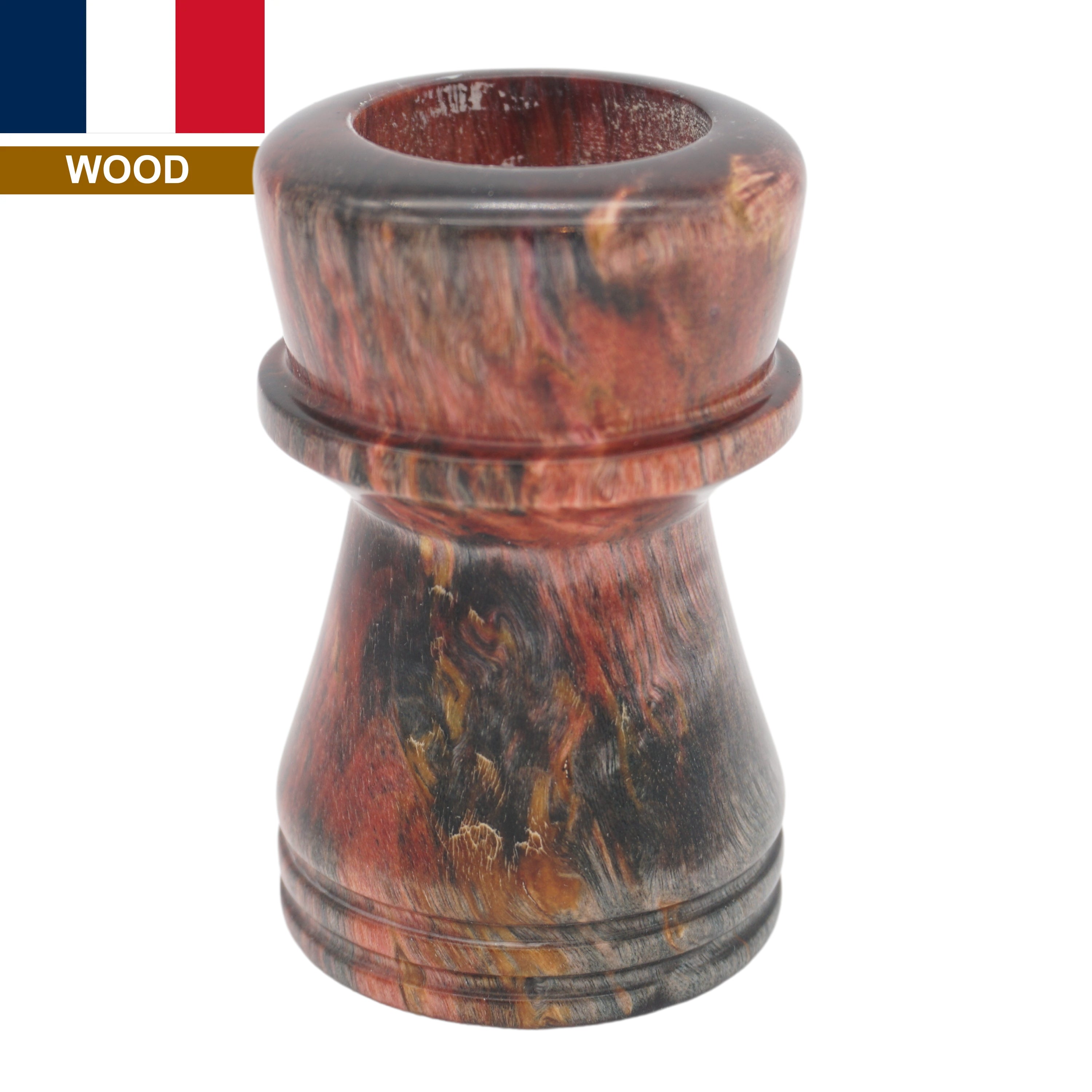Premium Karelian Birch Stabilized Wood Handcrafted Shaving Brush Handle - Fits 24mm & 26mm Knots - Perfect for Wet Shaving & Grooming Gifts for Men