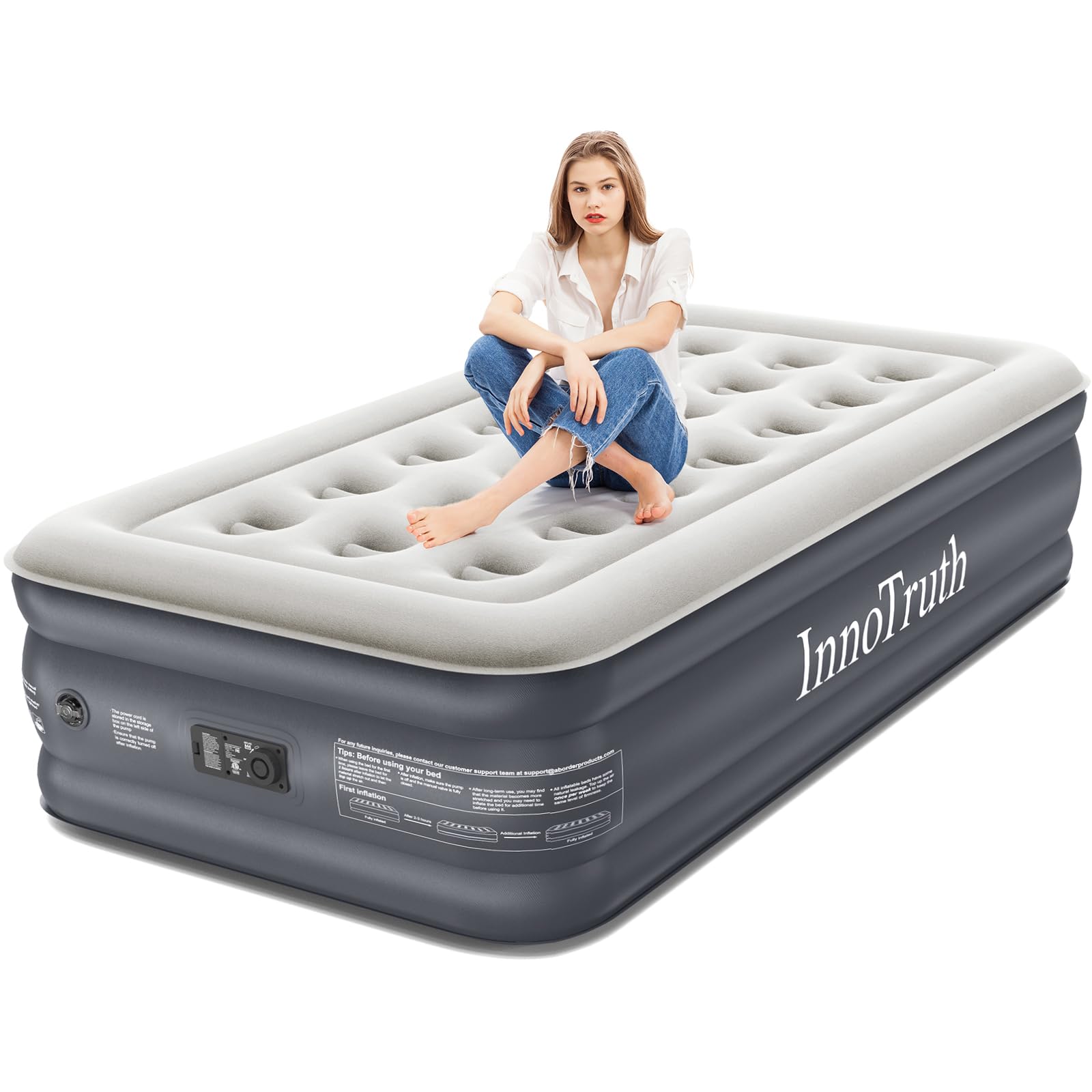 InnoTruth Twin Air Mattress with Built-in Pump - 18