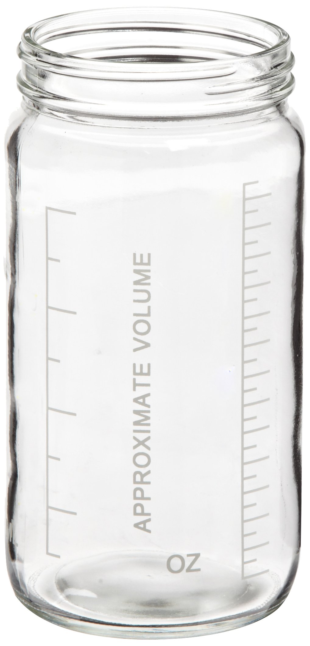 Kimble Type III Soda-Lime Glass Clear Wide-Mouth Graduated AC Medium Round Bottles 60ml (Case of 288) - Ideal for Laboratory, Scientific Experiments, Chemical Storage & DIY Projects