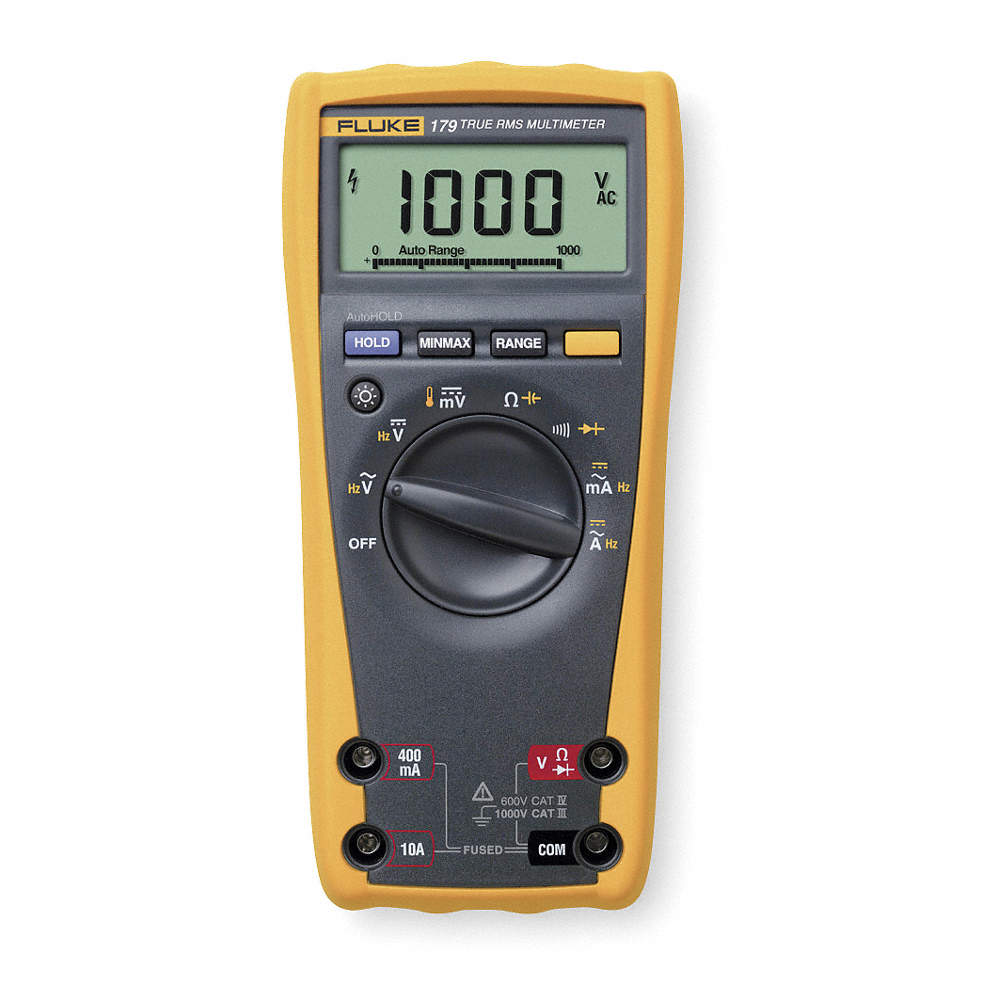 Fluke 179 True RMS Digital Multimeter - Professional Electrical Tester for Voltage, Current & Resistance - Perfect for Electricians, Engineers & DIY Home Repairs