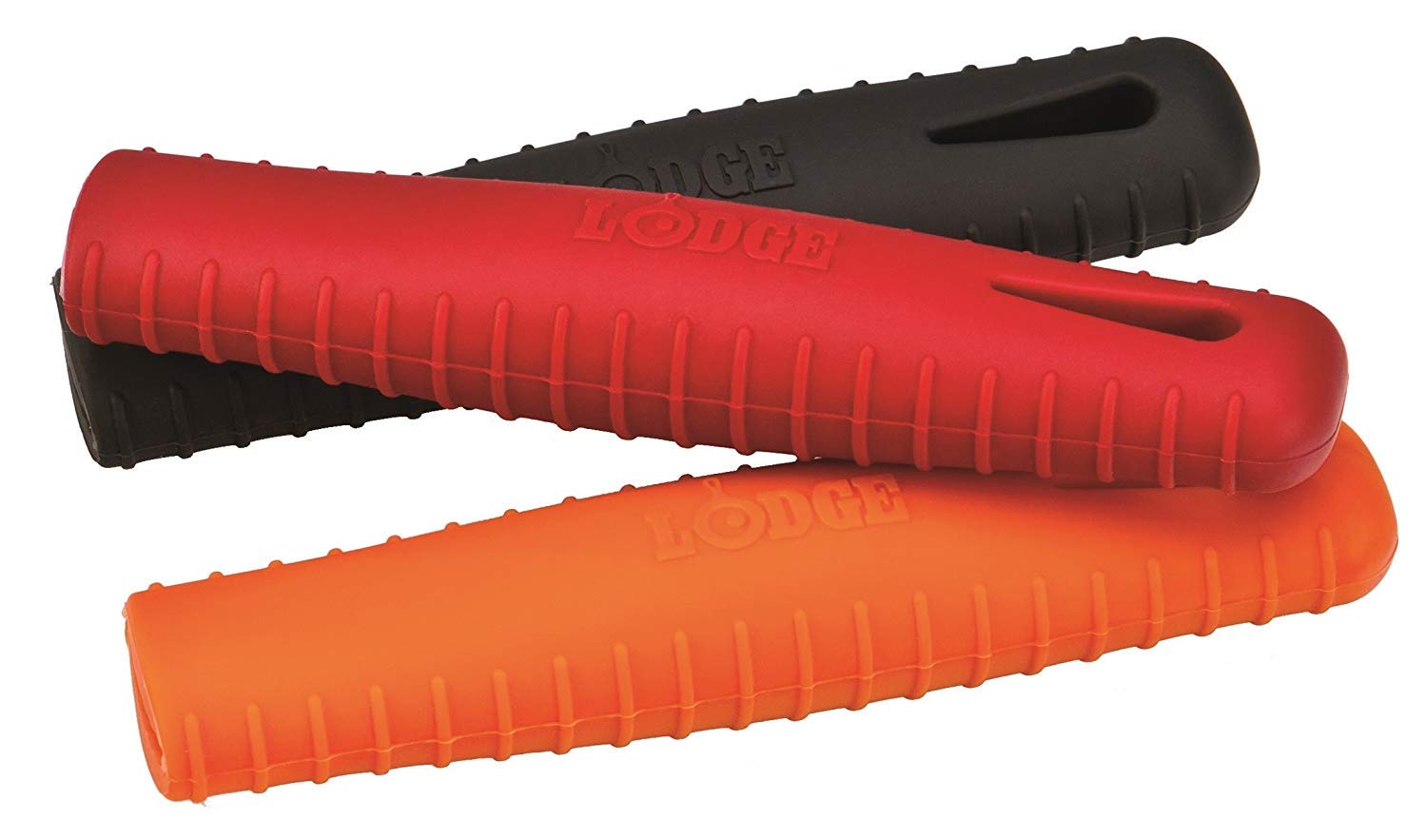 Lodge CRSGR18 Pre-Seasoned 18-Inch Carbon Steel Griddle with ASCRHH61 Orange Silicone Hot Handle Holders - Perfect for Outdoor Camping, BBQ Grilling & Home Kitchen Cooking