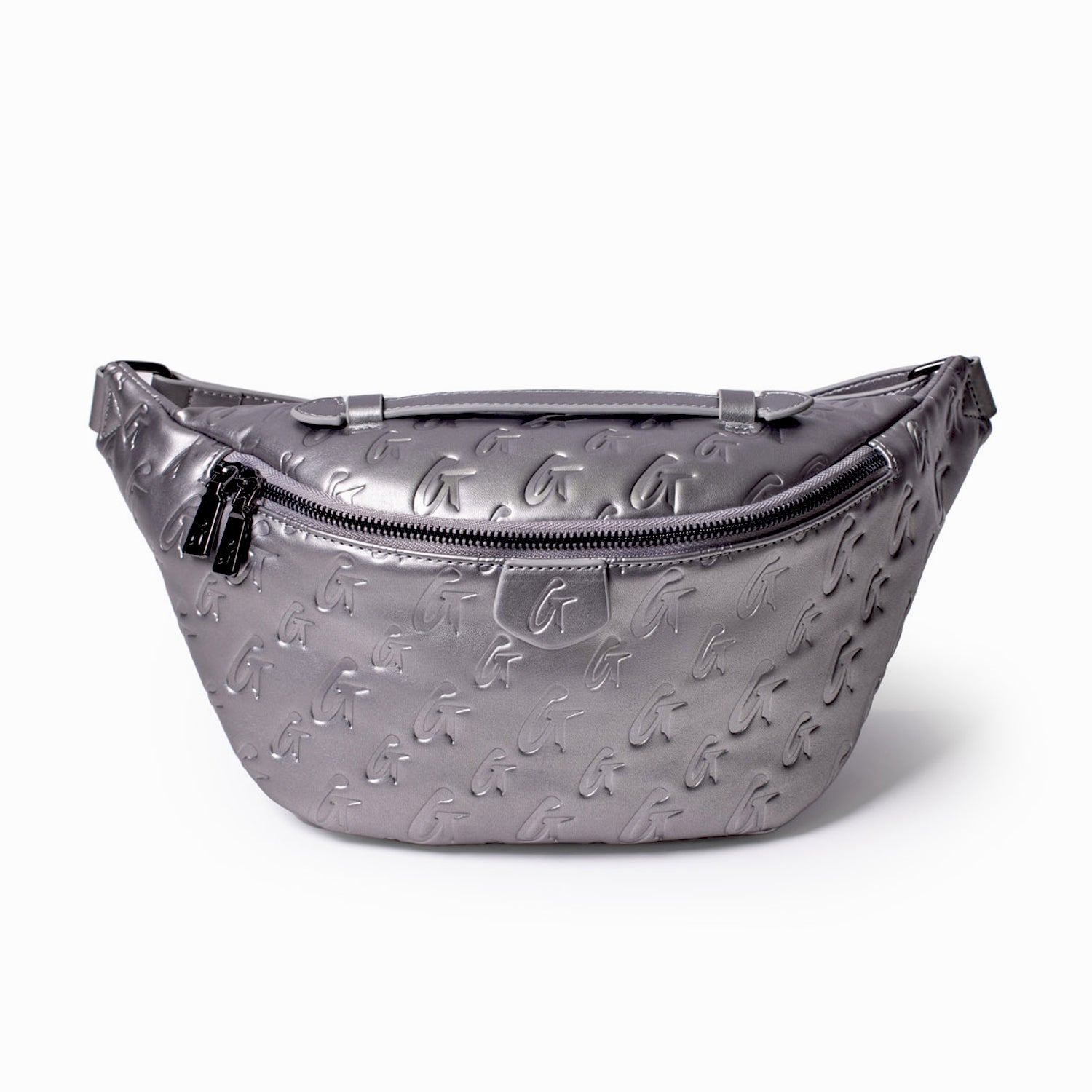 MONOGRAM FANNY PACK - PLATINUM COLOR CROSSBODY BAG FOR MEN & WOMEN | TRAVEL, OUTDOOR, FESTIVAL & EVERYDAY USE