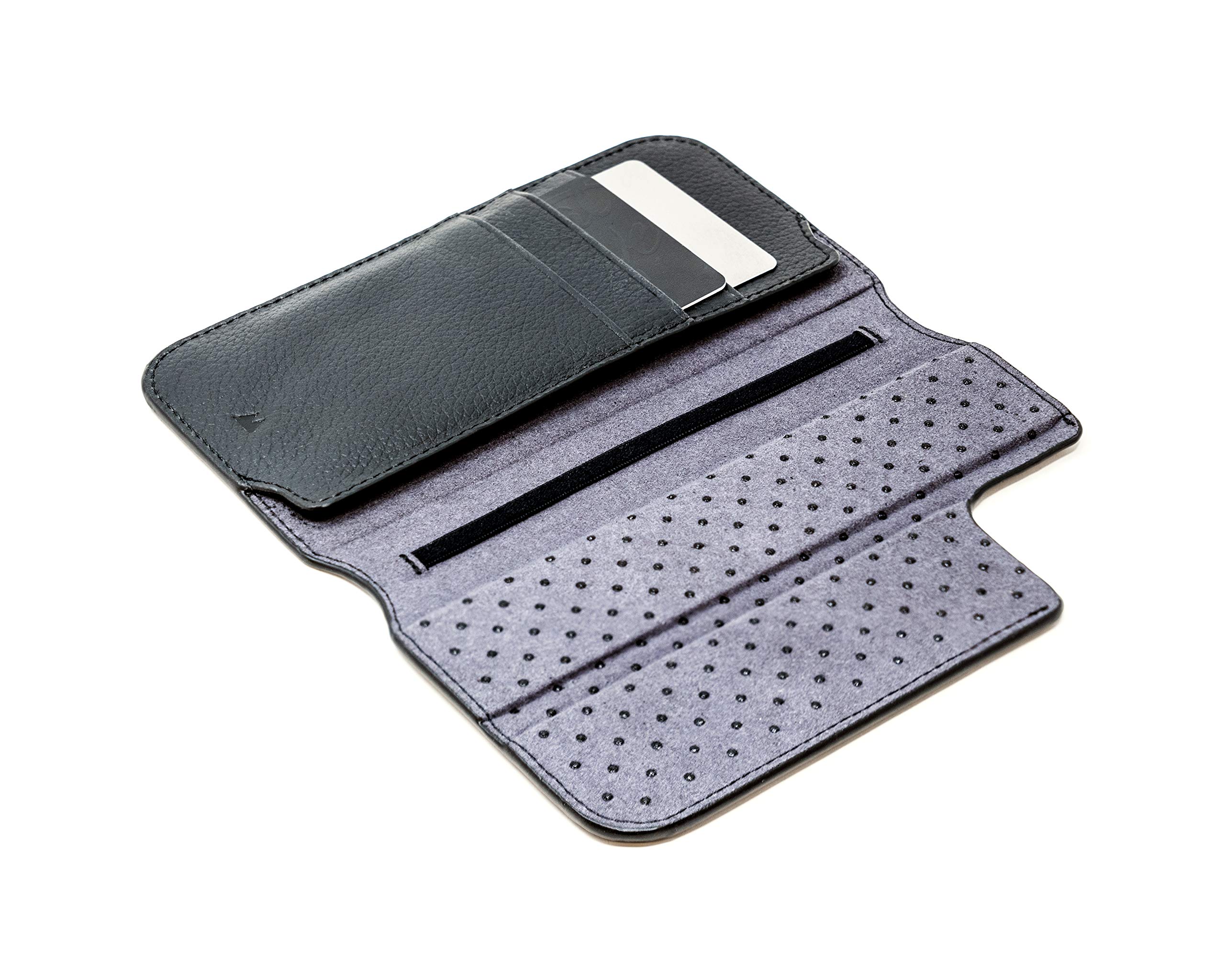 Mous Flip Wallet for iPhone 11 - Slim RFID Blocking Leather Card Holder with MagSafe - Perfect for Travel, Work & Everyday Use