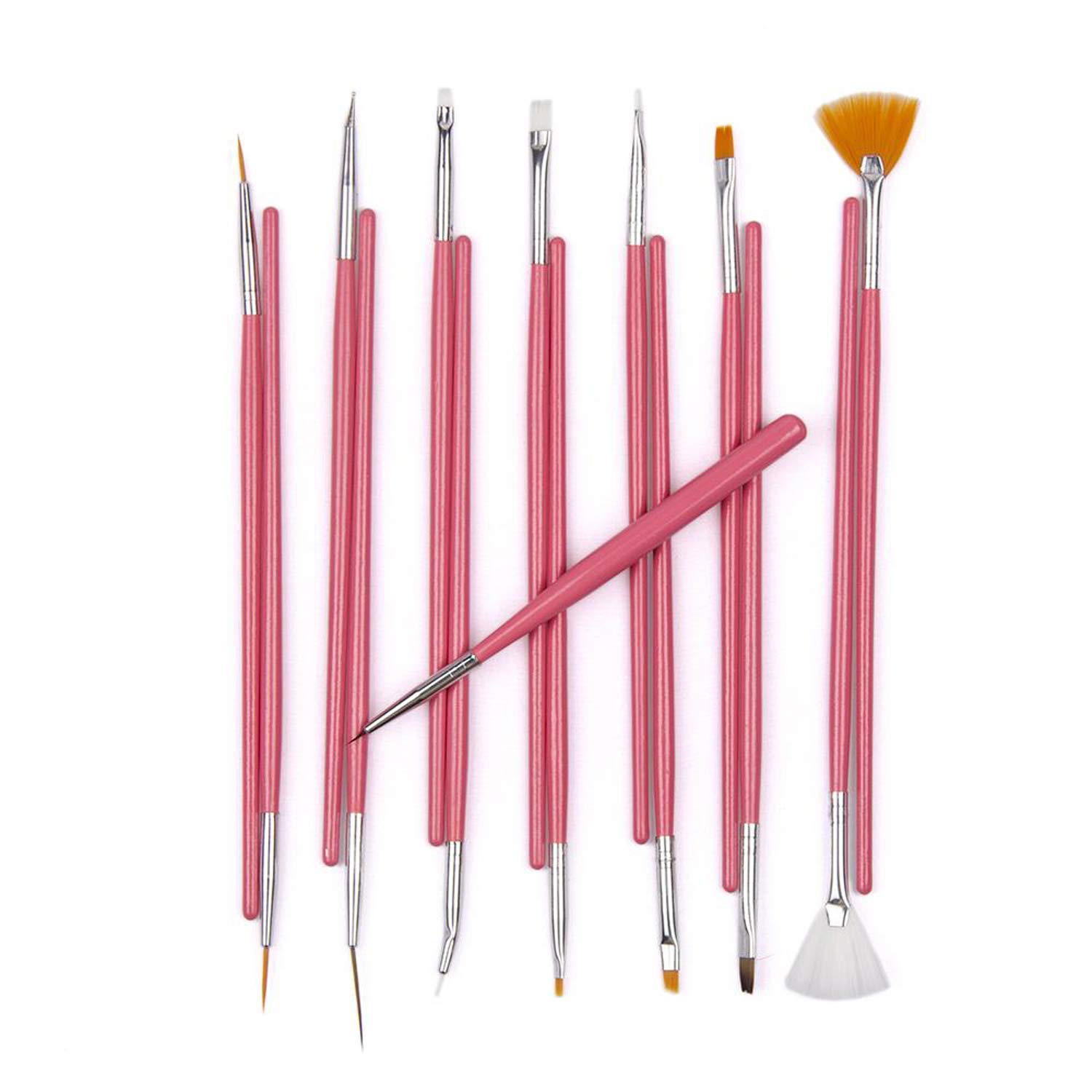 Premium 3D Nail Art Brush Set - 15 Professional Nail Painting Tools for Gel Polish, Acrylic & Nail Design | Perfect for DIY Manicures, Salon Use & Gift for Women & Girls