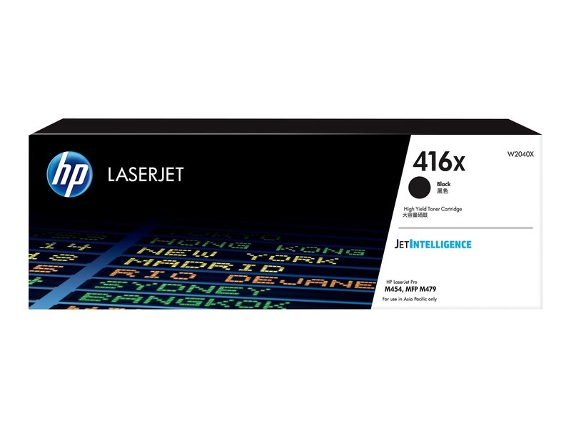 HP 416X Black High Yield Toner Cartridge - Compatible with HP M454, M479, M455, M480 Printers - Ideal for Office & Home Printing Needs