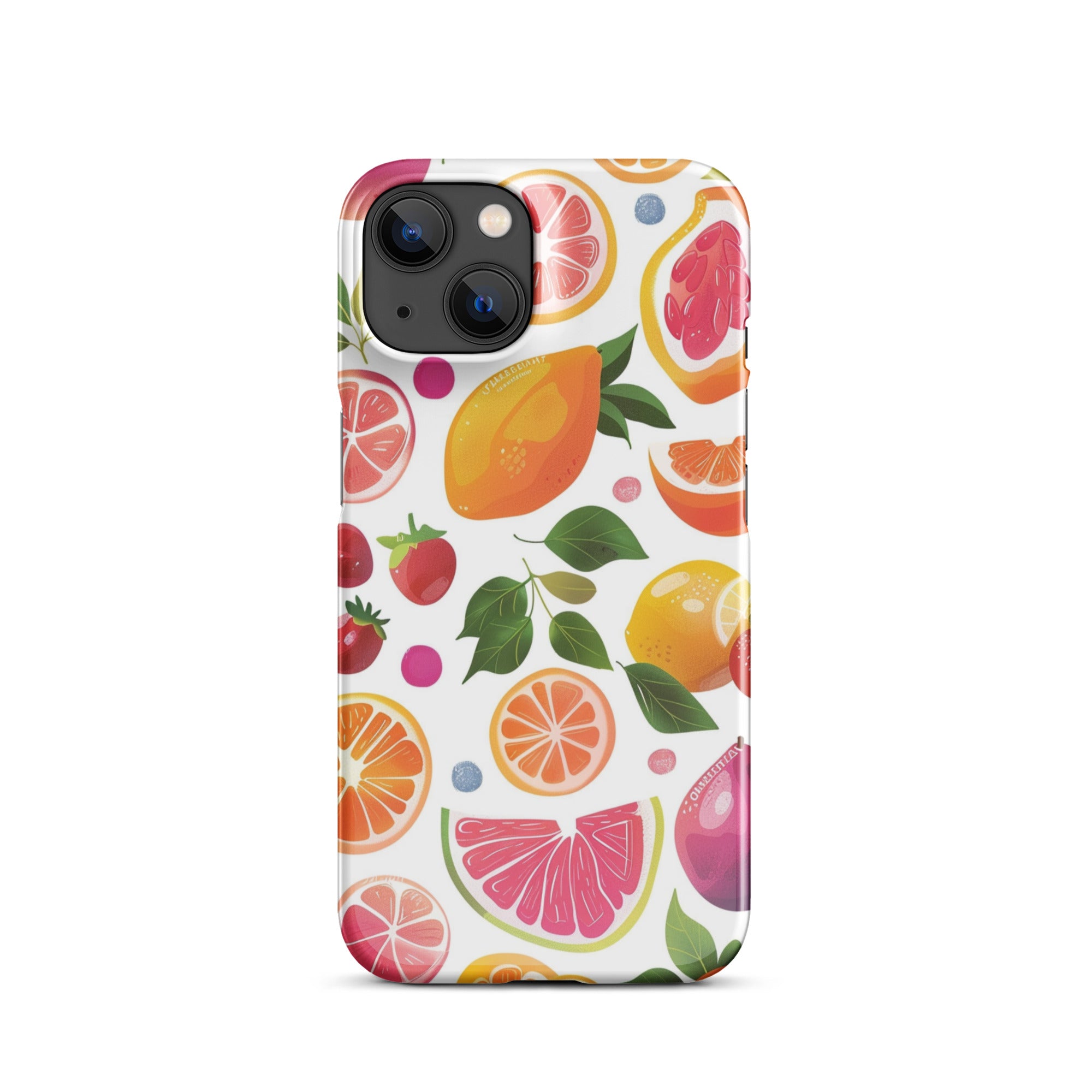 Stylish Cute Fruits Snap Case for iPhone 14/13/12/11 Pro Max XR XS - Durable Protective Phone Cover with Fun Fruit Design - Perfect for Daily Use, Travel, and Gifting