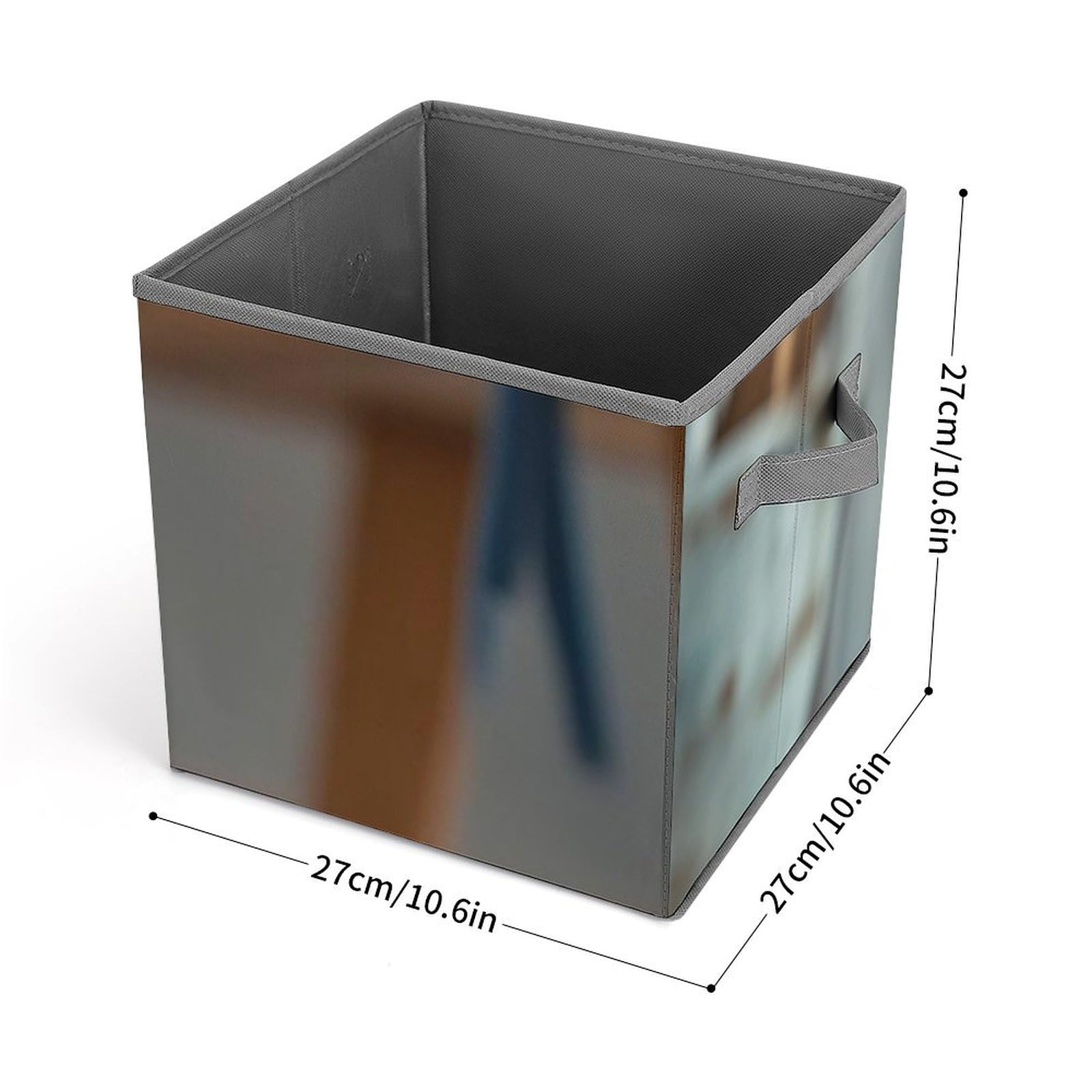 Black & White Cat-Themed Collapsible Storage Bin - 10.6