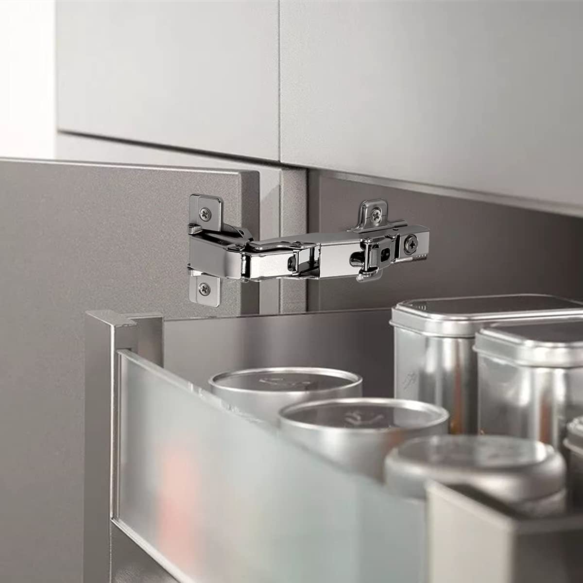 Probrico Frameless Full Overlay Soft Close 165° Concealed Cabinet Hinges - 6 Pairs (12 Hinges) for Kitchen Cabinets, Wardrobes & Furniture Installation - Smooth Quiet Closing, Durable Hardware