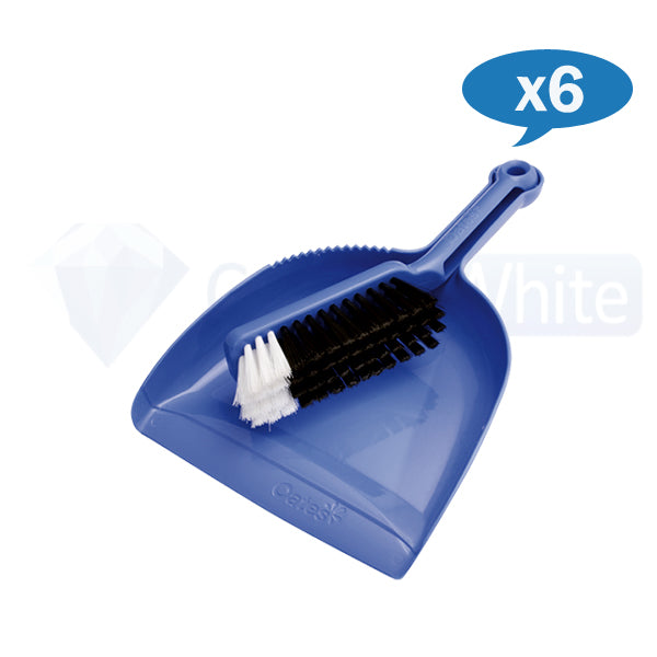 Oates Dustpan and Broom Set - Heavy Duty Cleaning Tools for Home, Kitchen & Garage - Ideal for Sweeping Floors, Pet Hair & Debris