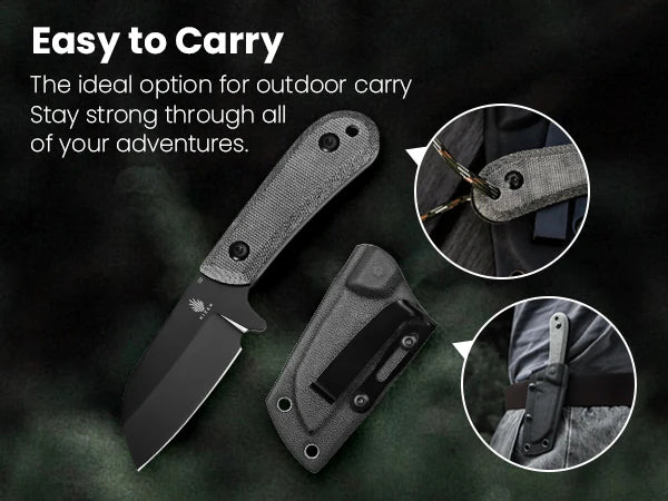 Kizer 1062A2 Deckhand Compact Fixed Blade Knife - 3.5