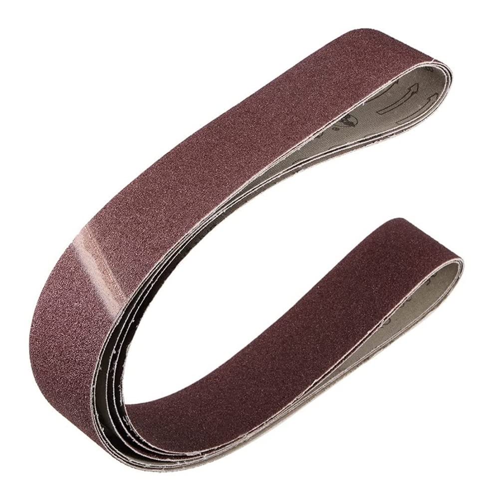 3-Pack 2x48 Inch Ives Commercial Abrasive Sanding Belts - 60 Grit for Belt Sanders | Woodworking, Metal Polishing & Surface Smoothing | Removes Imperfections on Wood, Metal & DIY Projects