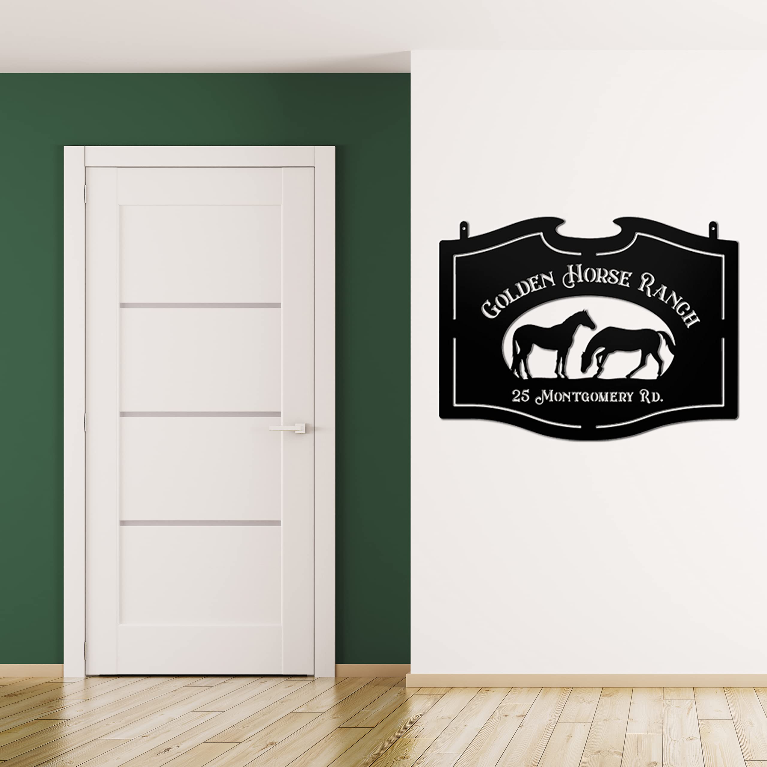 Custom Personalized Metal Farm & Ranch Signs - Handmade Horse & Barn Signs for Home, Stable & Outdoor Decor