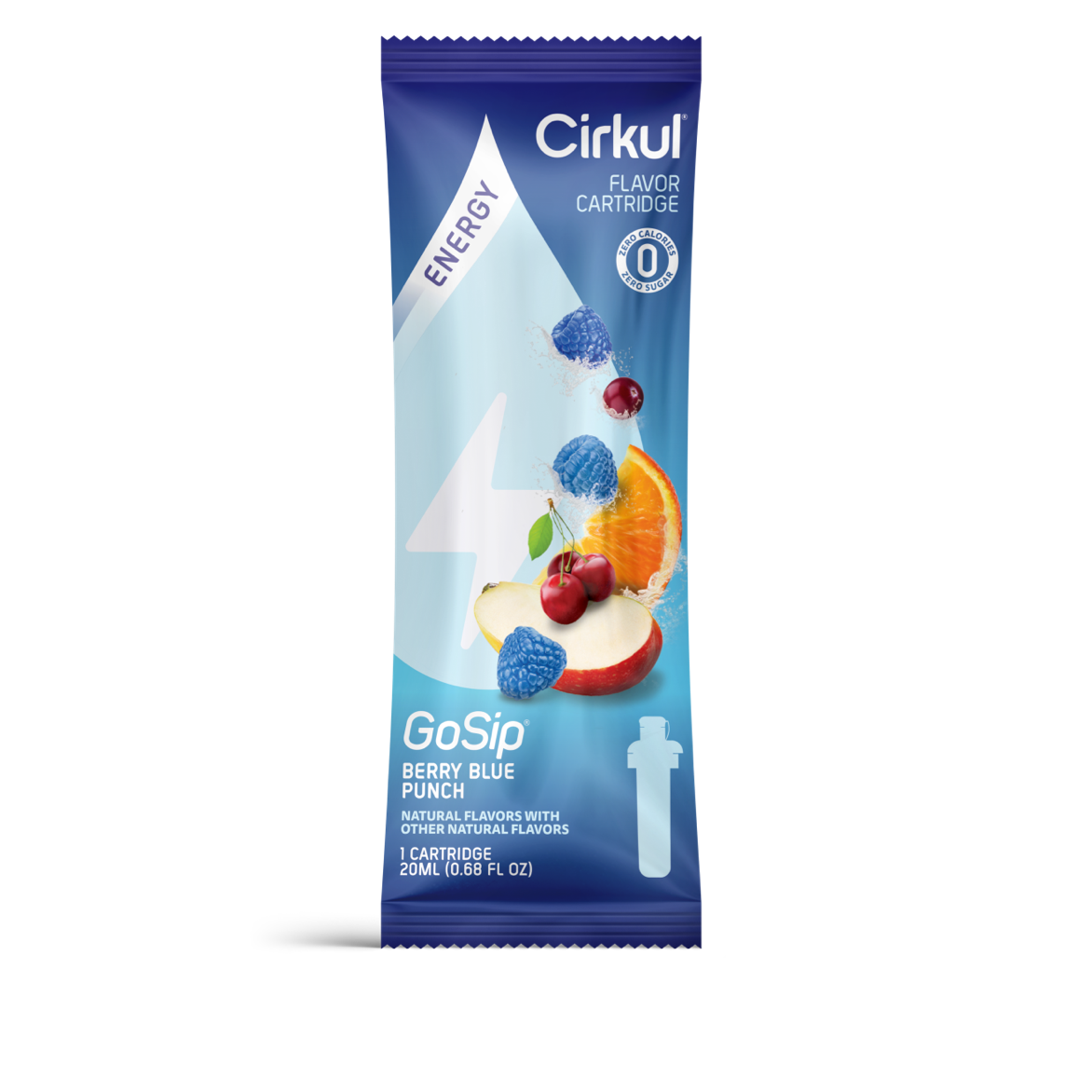 GoSip Berry Blue Punch - Refreshing Fruit Flavored Drink Mix for Hydration & Energy - Perfect for Workouts, Sports & Outdoor Activities