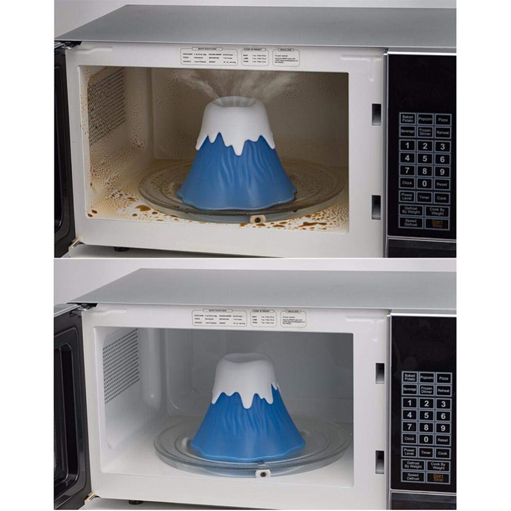 Volcano Steam Microwave Cleaner - Quick Kitchen Cleaning Tool for Home Use