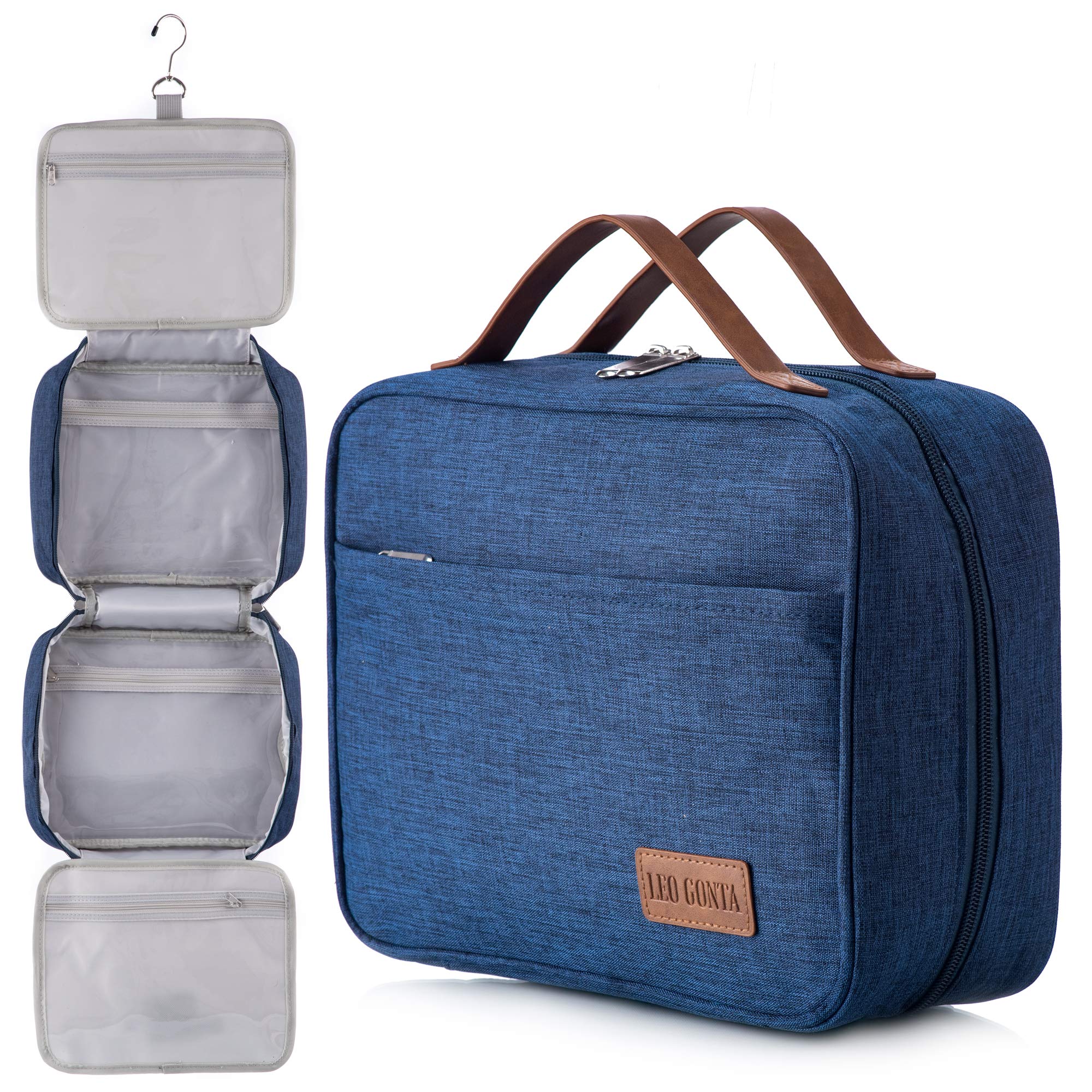 Premium Travel Toiletry Bag for Women & Men - TSA Approved Hanging Cosmetic Organizer | Makeup Bag for Toiletries | Perfect for Air Travel, Vacation & Business Trips
