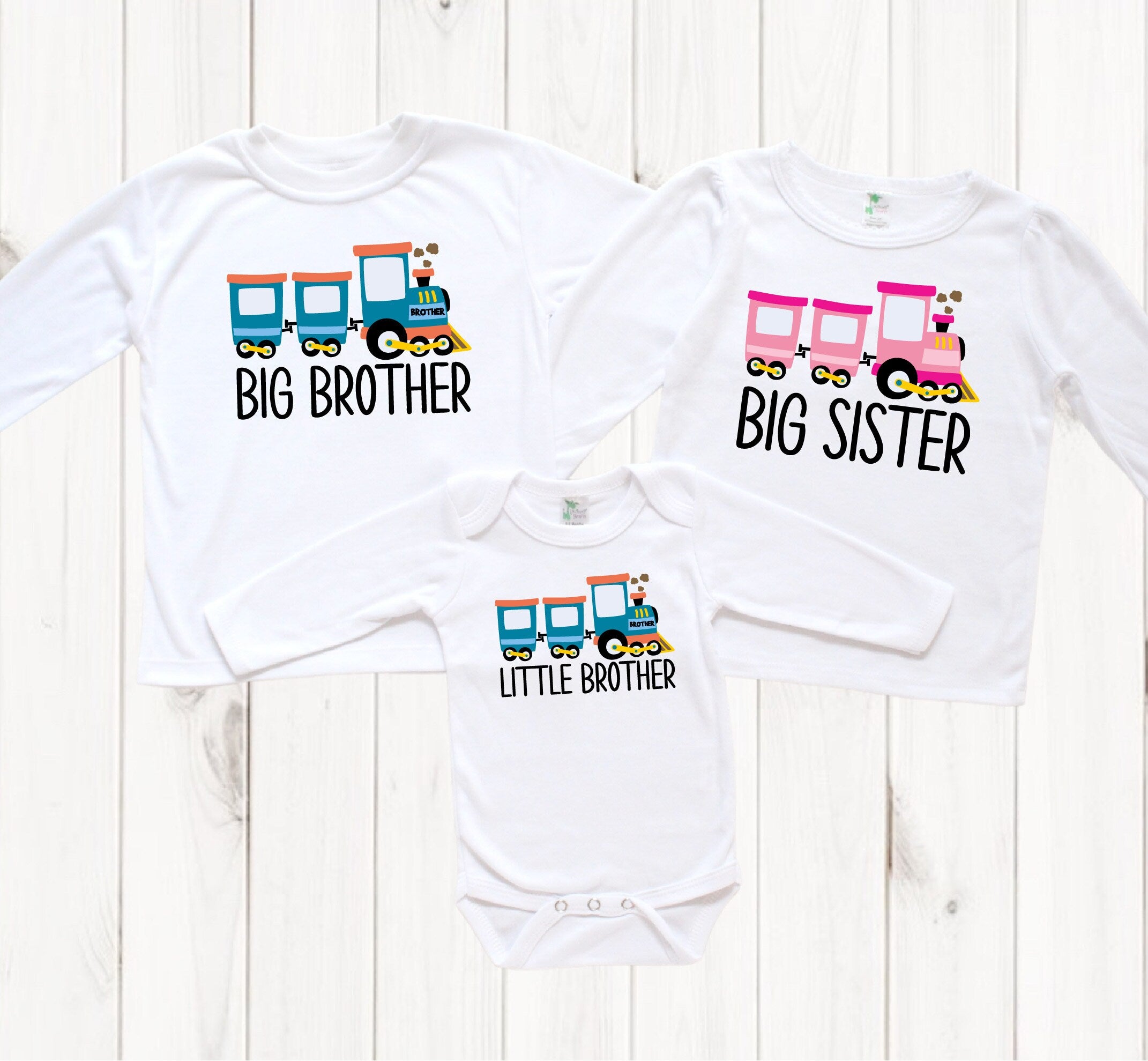 Big Brother Big Sister Little Brother Matching Outfits - Family Sibling Coordinated Clothing Sets for Photos & Special Occasions