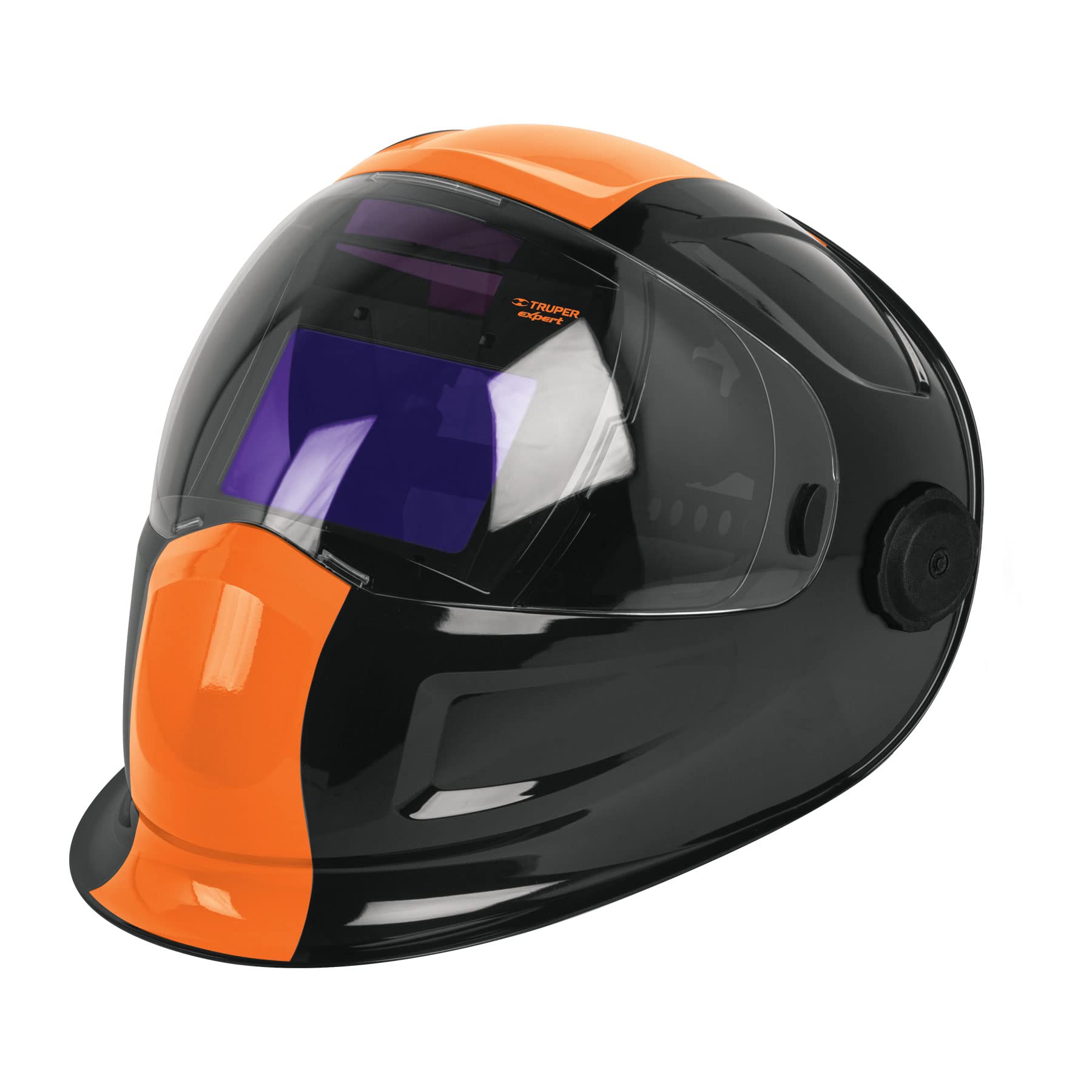 Truper Expert Digital Auto-Darkening Welding Helmet with Shade 9-13 - Ideal for MIG, TIG, and Arc Welding Projects
