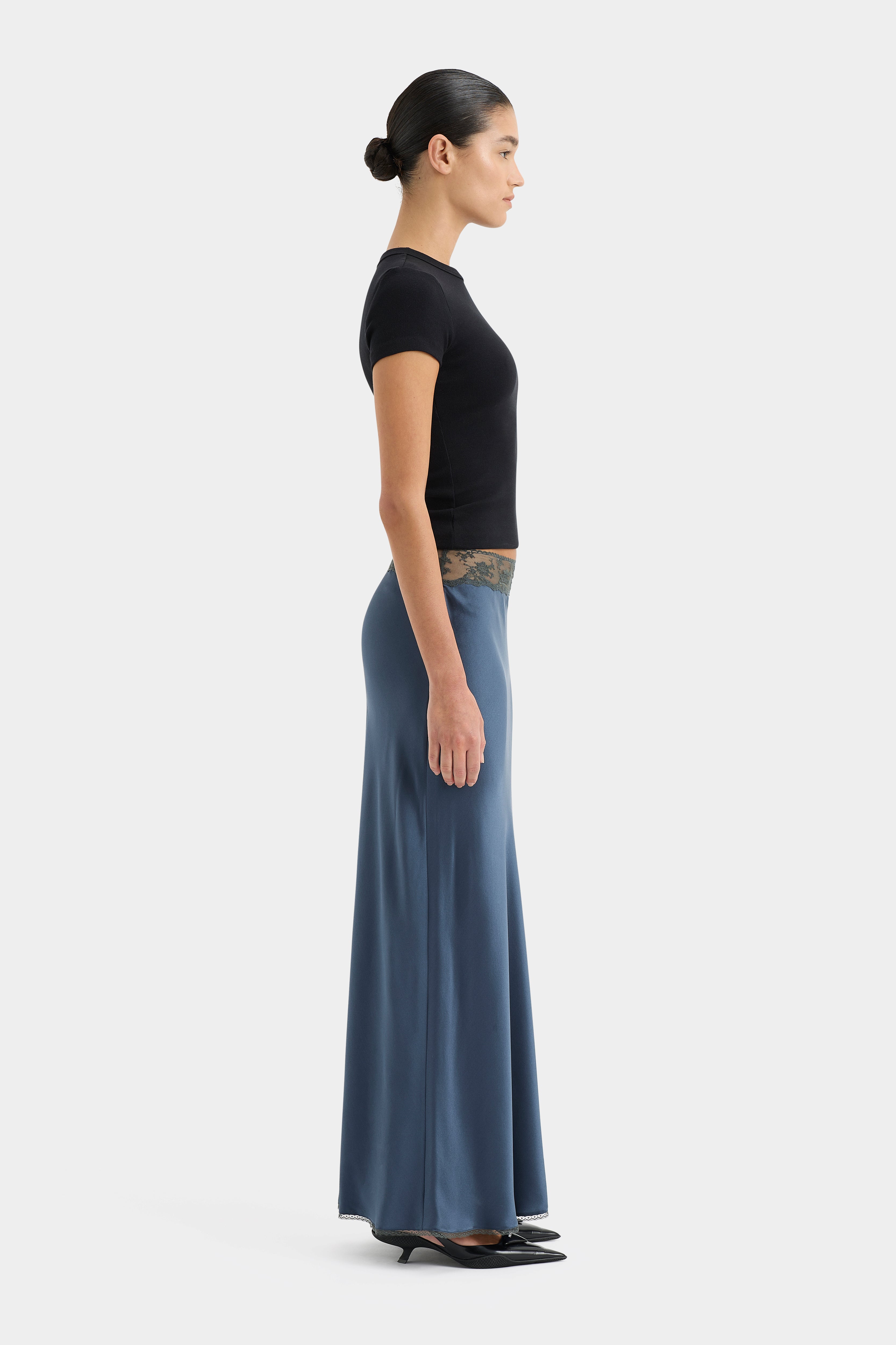 Aries Bias Skirt - Women's Flowy Midi Skirt with High Waist & Side Slit | Perfect for Casual Outfits, Date Nights & Summer Vacations