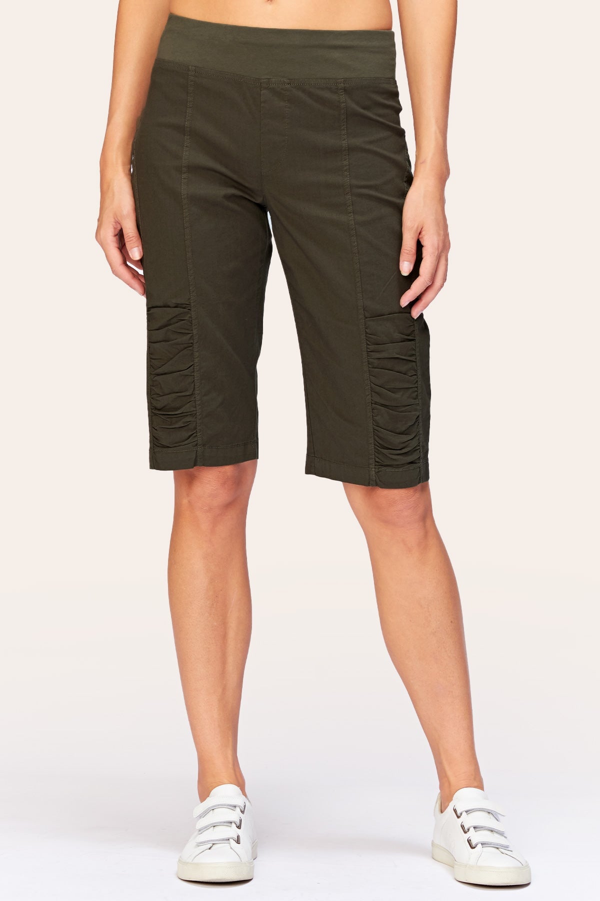Tatem Bermuda Olive Shorts - Comfortable & Stylish Casual Wear for Men & Women | Perfect for Beach, Vacation & Summer Outfits