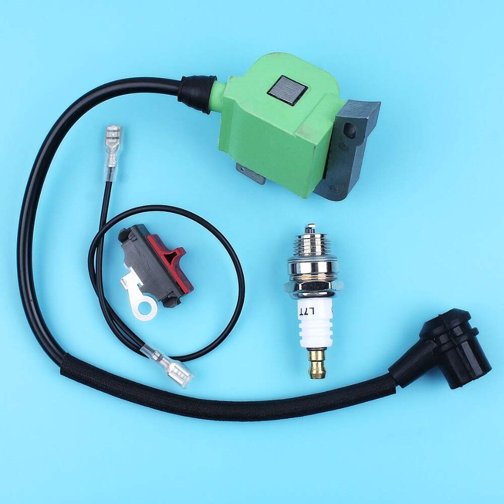 Husqvarna Chainsaw Ignition Coil & Kill Stop Switch Spark Plug - Compatible with 50 51 55 61 254 257 261 262 266 268 272 Models - Perfect for Chainsaw Maintenance & Engine Repair