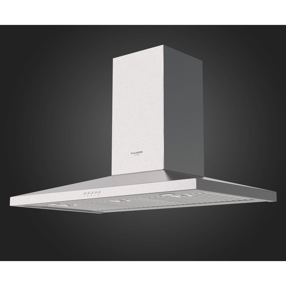 Fulgor Milano 36 Inch 600 CFM Stainless Steel Wall Mount Range Hood (F4CW36S1) - Powerful Kitchen Ventilation for Modern Homes & Restaurants
