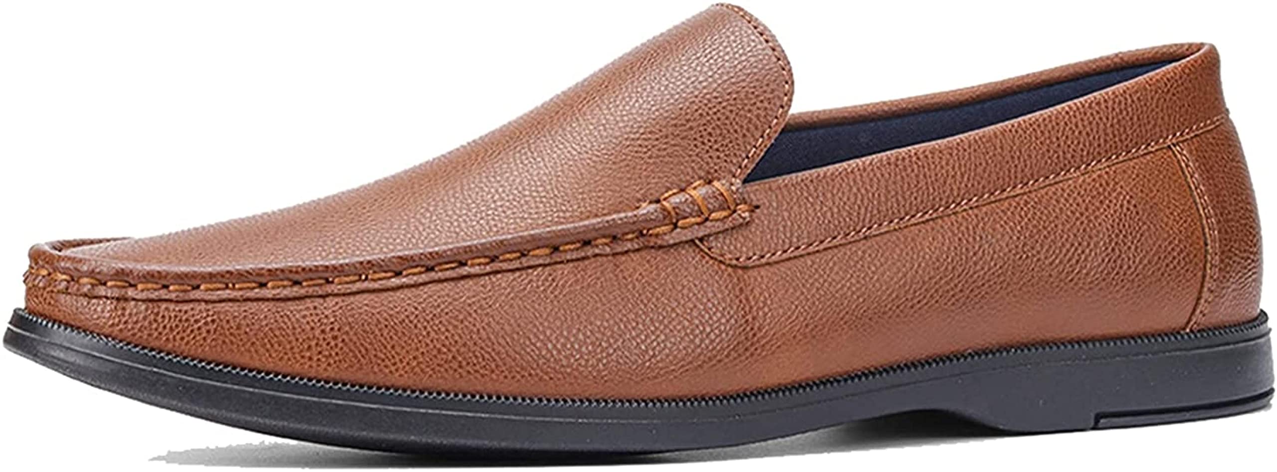 PXHBHP Men's Casual Shoes - Classic Flat Business Loafers, Comfortable & Non-Slip Soft Sole for Spring/Fall - Perfect for Office, Travel & Daily Wear