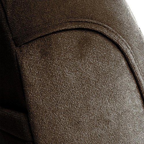 Coverking Custom Fit Rear 60/40 Bench Seat Cover for Subaru Forester - Premium Velour Fabric (Taupe) | Car Interior Protection & Style Upgrade