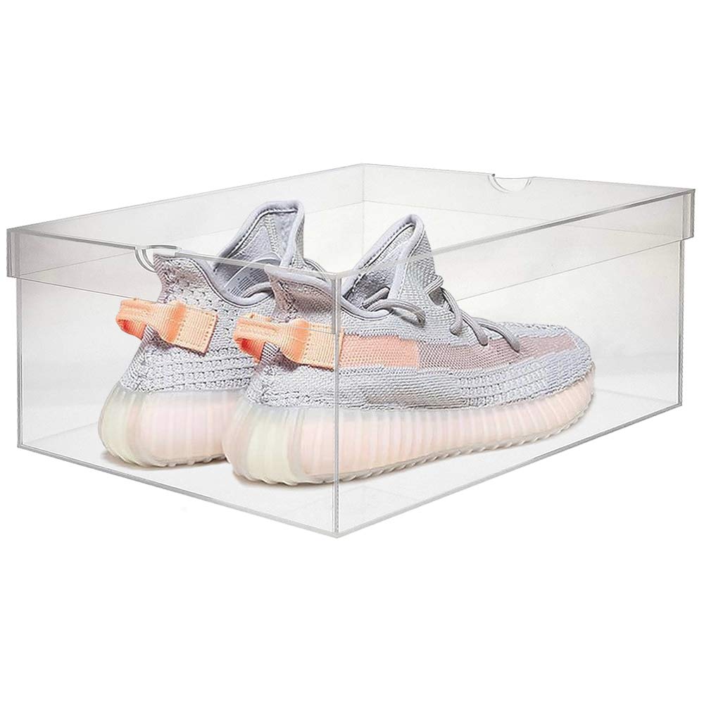 Luxury Acrylic Shoe Box with Clear Display - Perfect for Sneaker Collection & Closet Organization - Ideal for Nike, Jordan, Yeezy Storage