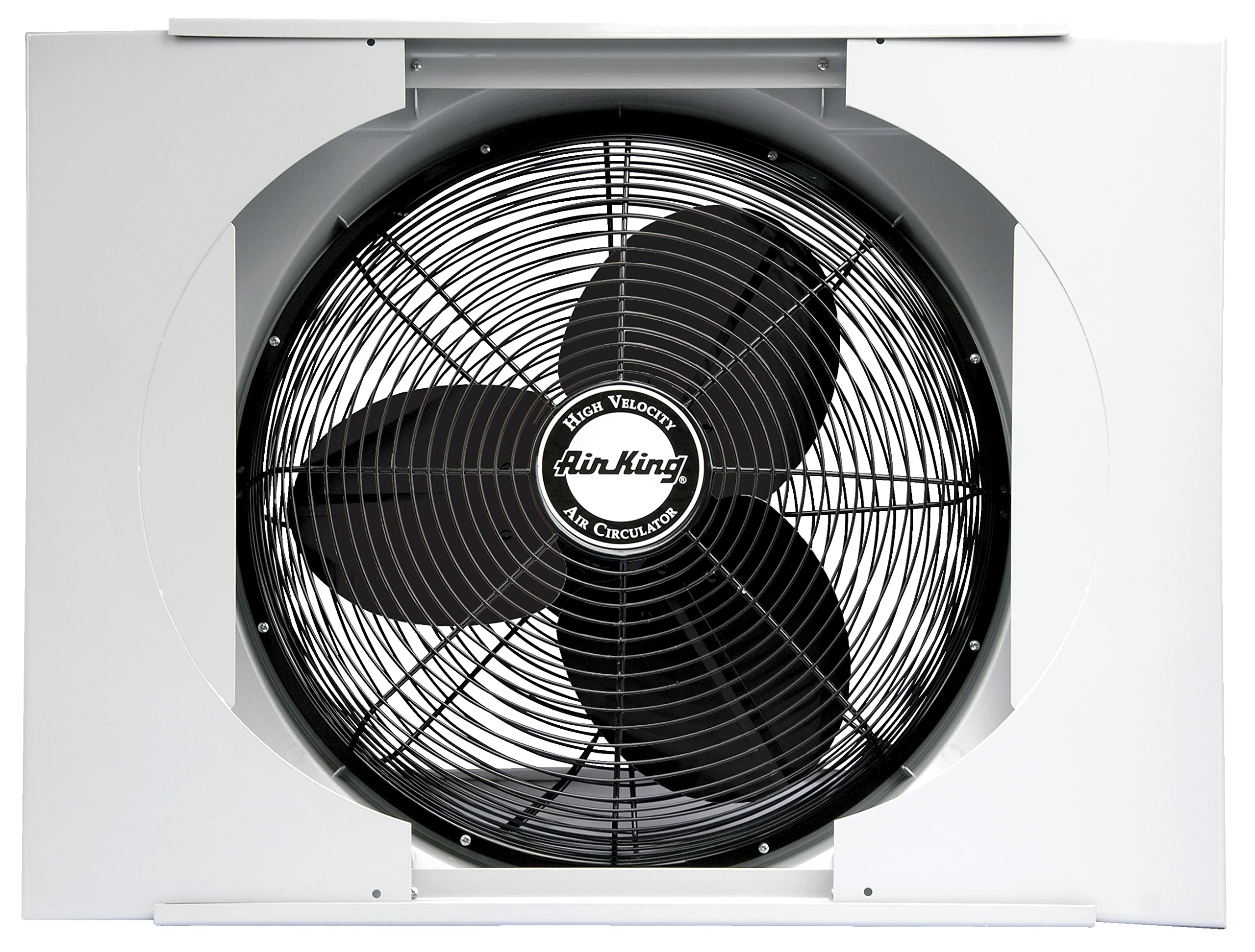 Air King 9166F 20 Inch Whole House Window Fan with 2-Speed Settings, Energy Efficient Cooling, Quiet Operation - Perfect for Bedrooms, Living Rooms & Home Offices (Gray)
