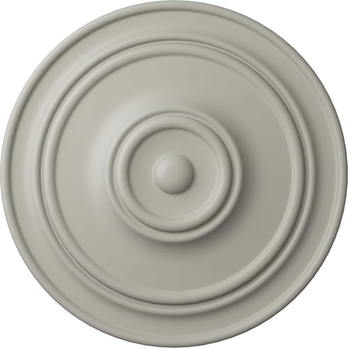 Ekena Millwork CM22CLPCF Classic Ceiling Medallion 22 Inch - Hand Painted Cream Finish - Decorative Ceiling Rose for Chandeliers & Light Fixtures - Perfect for Dining Rooms, Living Rooms & Foyers
