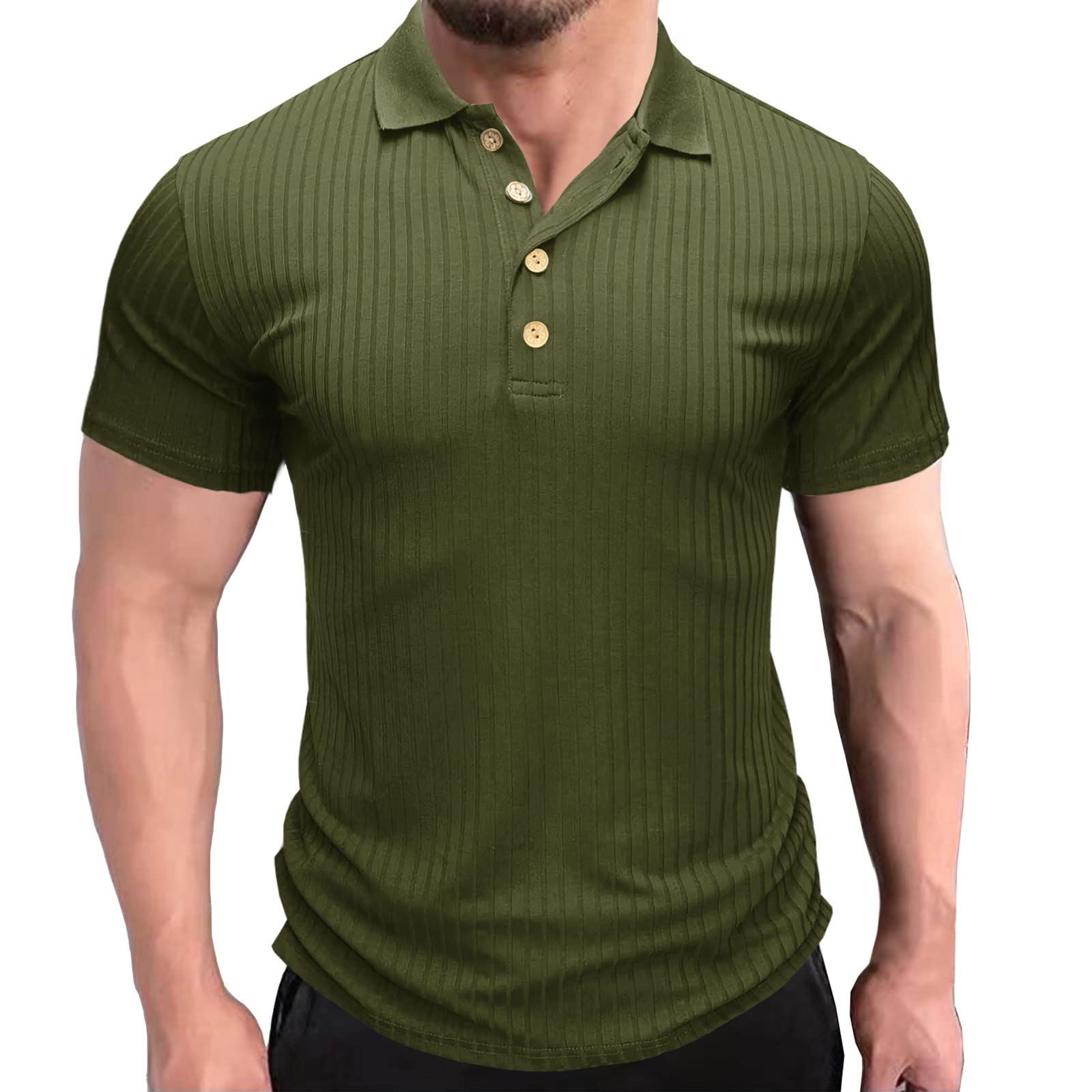 Big & Tall Men's Dress Shirts - Long Sleeve Casual Solid & Stripe Button Down Shirt with Turn Down Collar | Perfect for Office Wear, Business Meetings & Fall Fashion