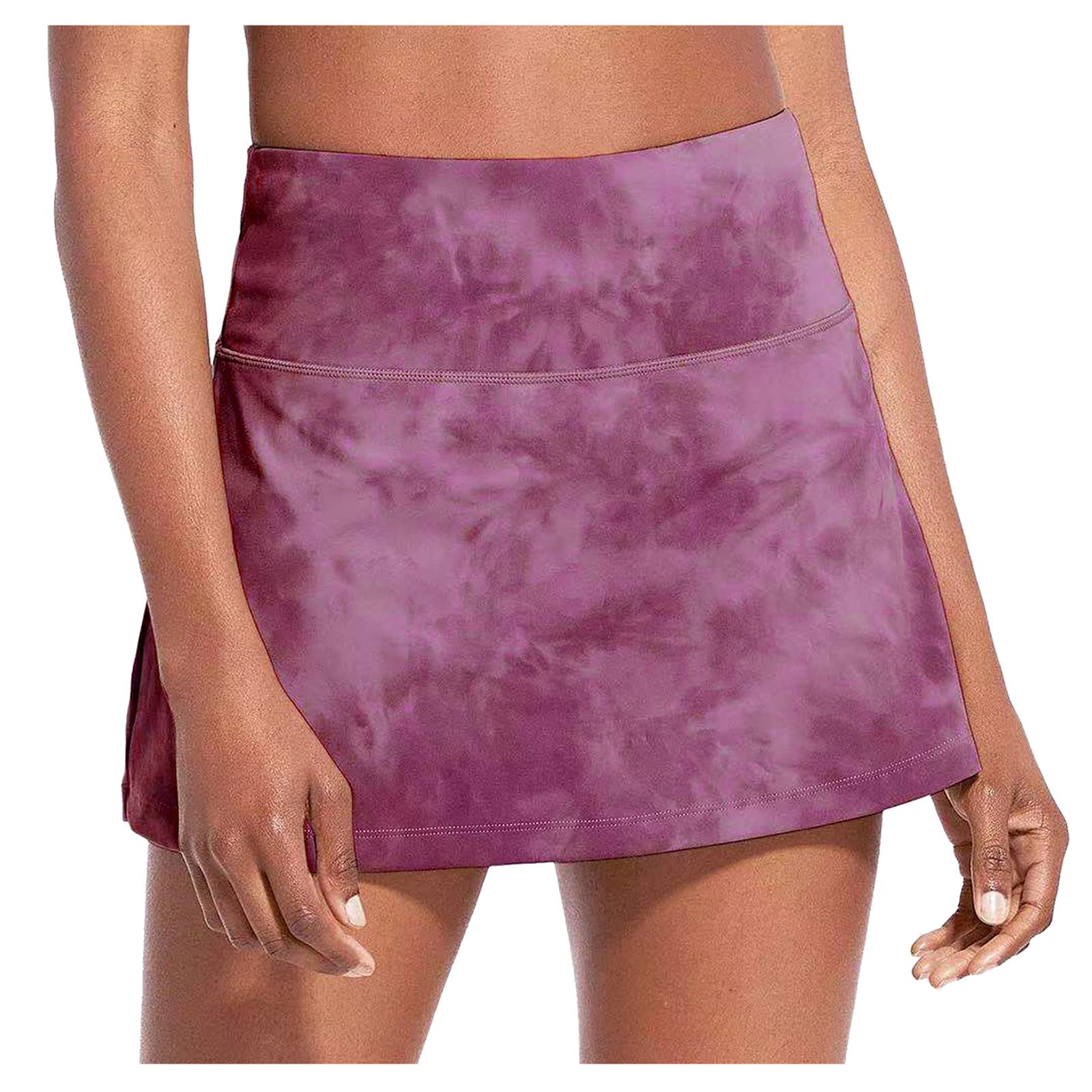 **GDJGTA Women's 2-in-1 Double Layer Running Yoga Shorts – Quick-Dry, Drawstring Waist, Flowy Hem – Perfect for Workouts, Fitness, Yoga & Outdoor Activities**