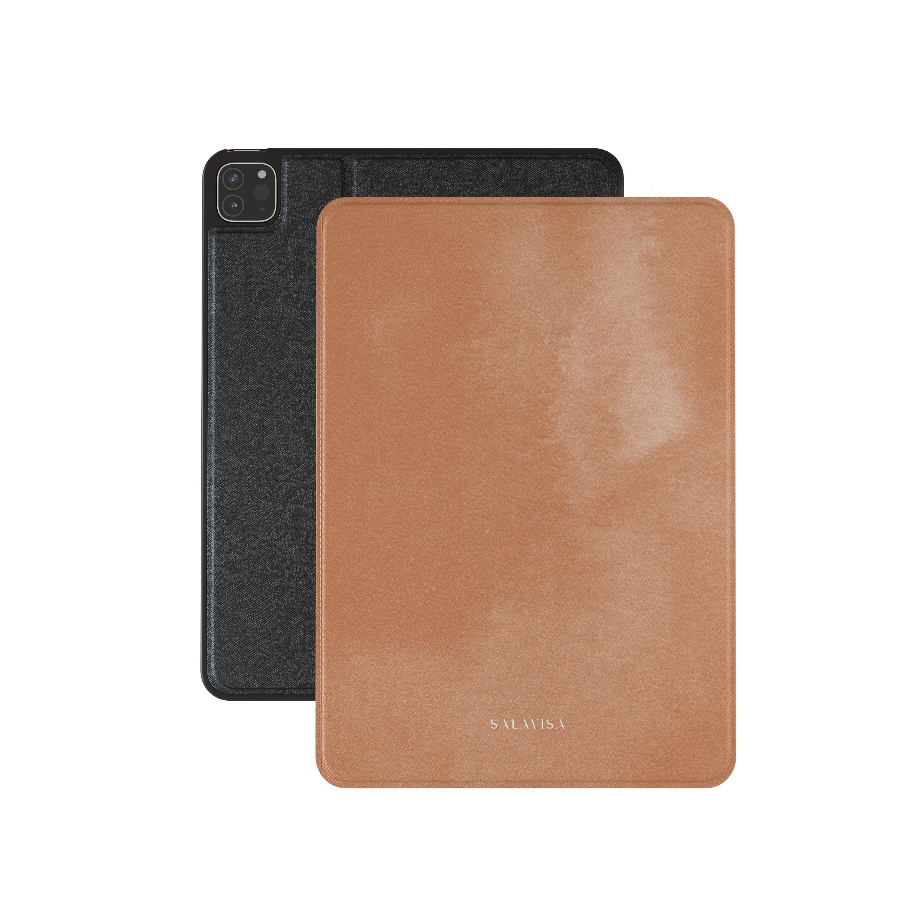 Stylish Peach Watercolor iPad Case - Protective & Lightweight Cover for iPad Pro/Air/Mini - Perfect for Work, School & Travel