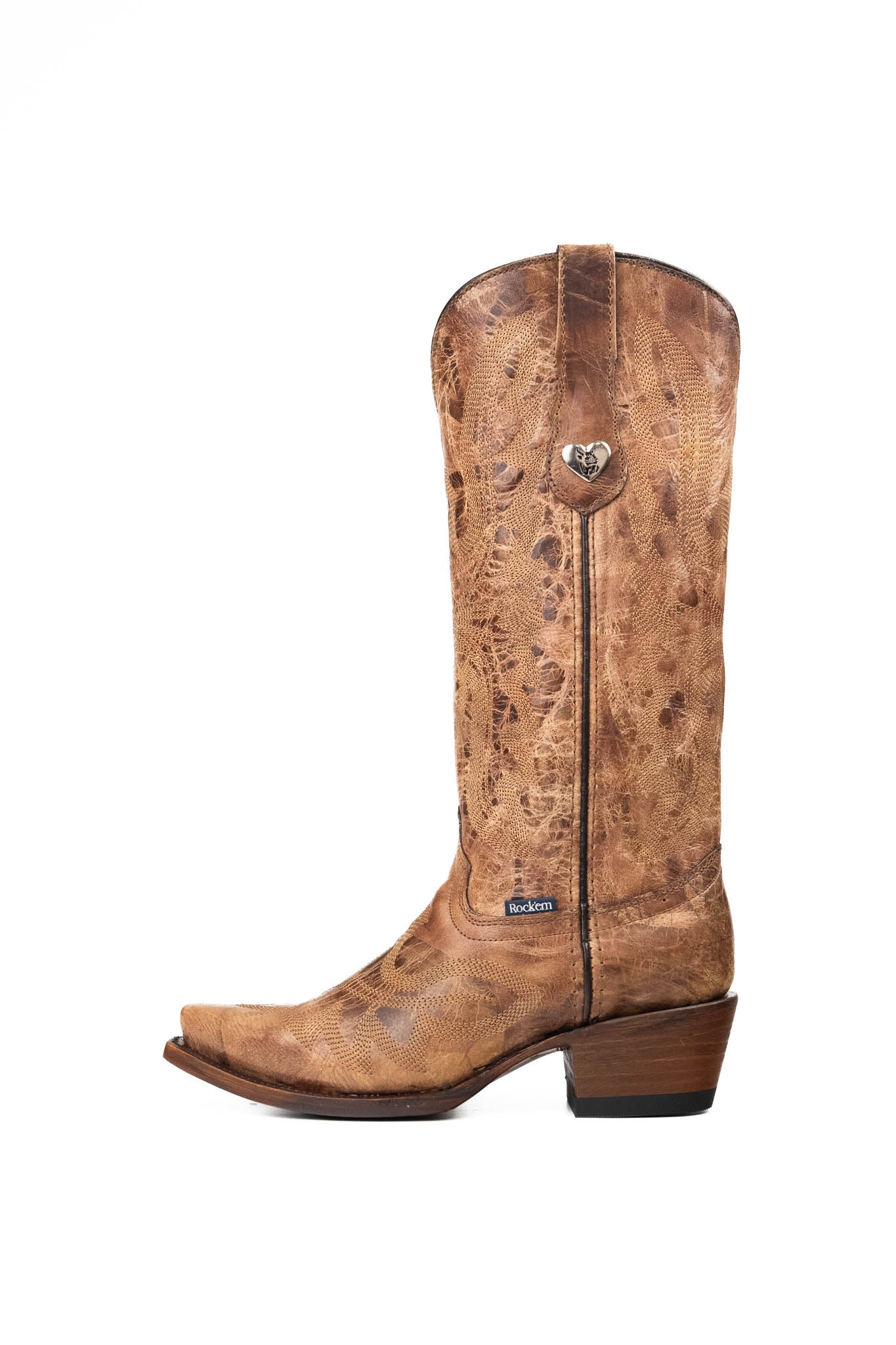 Madeline Midi Snip Toe Cowgirl Boots for Women - Western Ankle Booties with Leather Upper & Stacked Heel | Perfect for Country Dancing, Rodeo Events & Casual Outfits