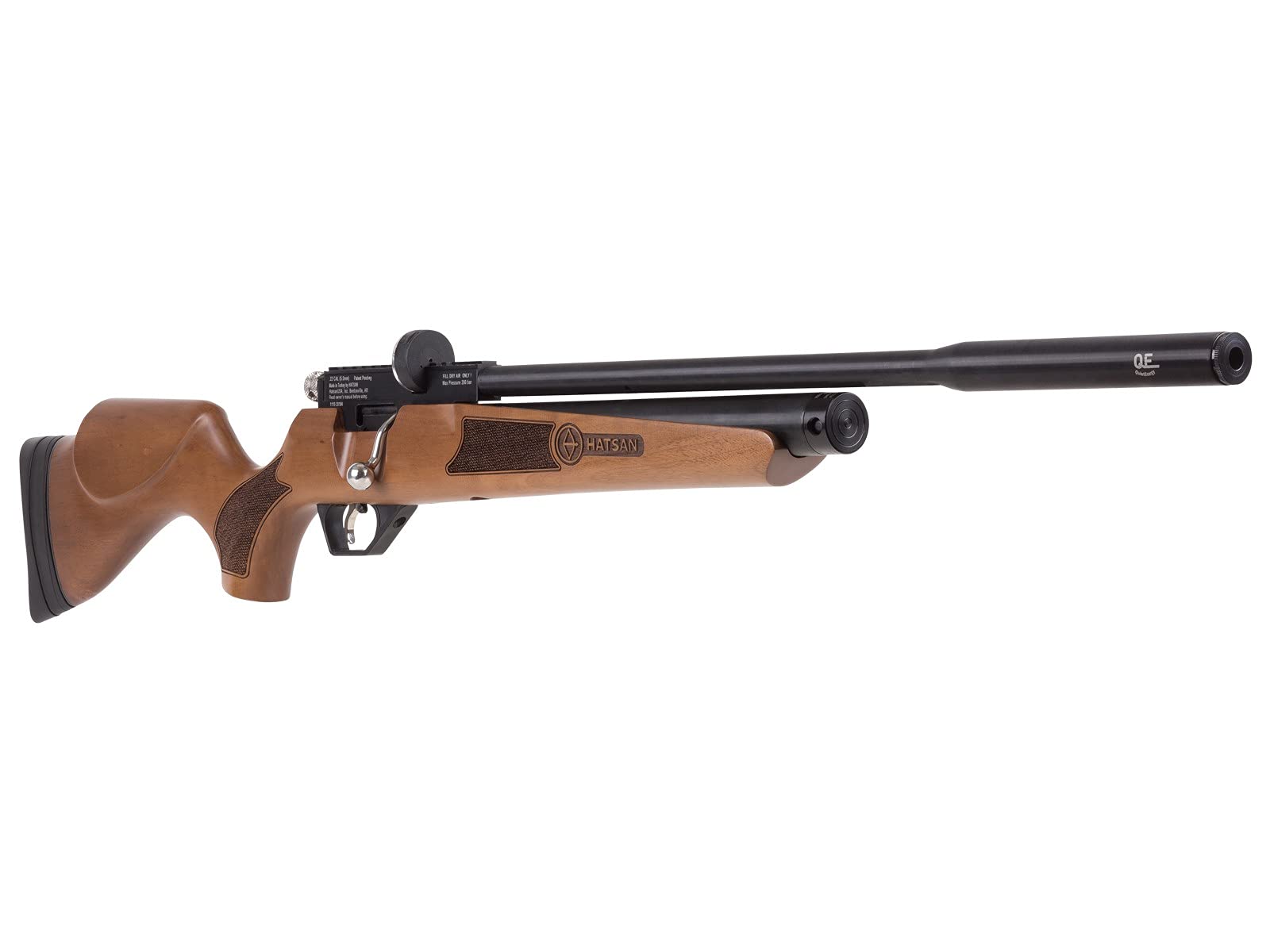 Hatsan Hydra QE PCP Air Rifle - .22 Caliber Walnut Stock Air Gun for Hunting, Target Shooting & Pest Control | Quiet & Powerful Pre-Charged Pneumatic Rifle