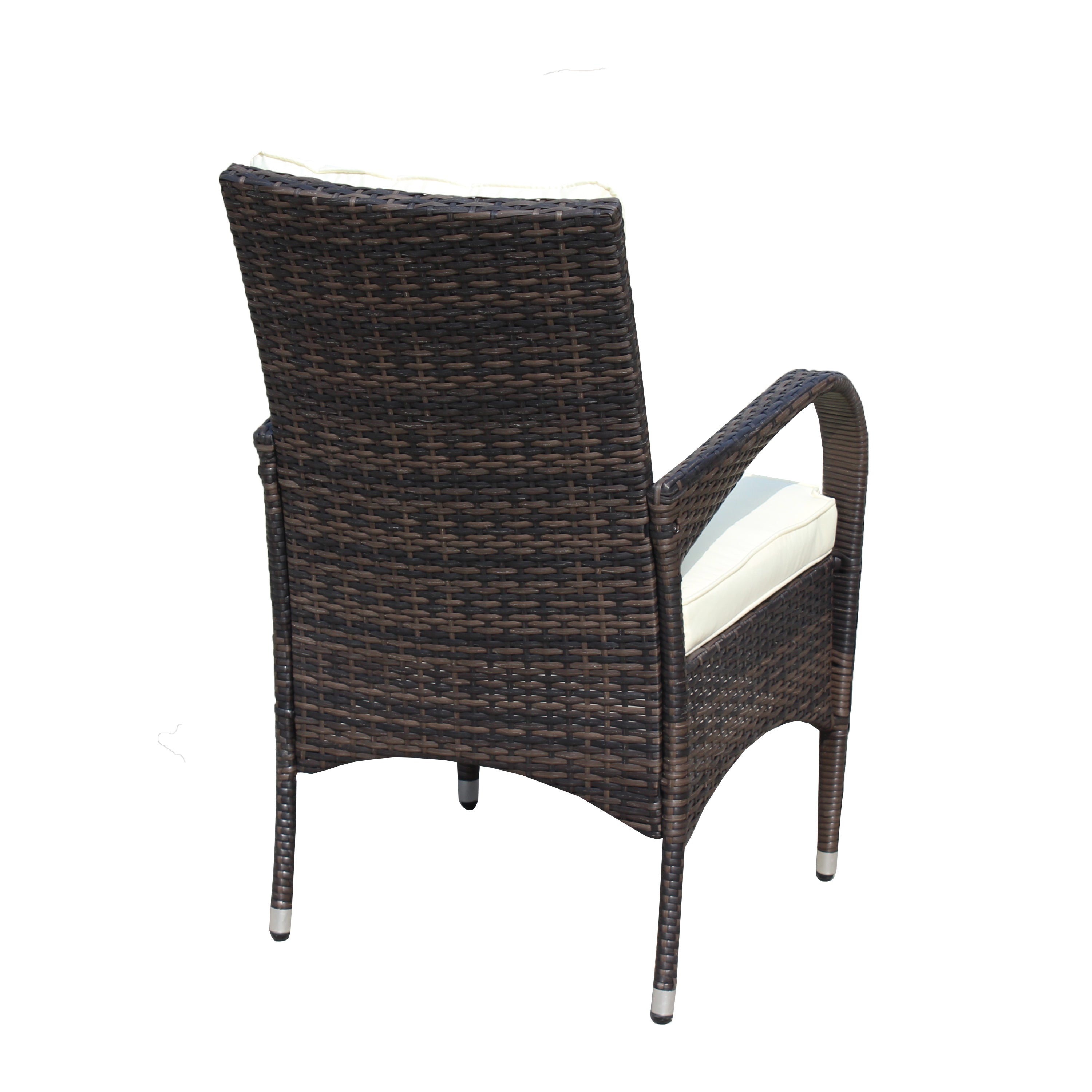 2 Piece Liberatore Dining Chairs with Beige Cushions - Modern Kitchen & Dining Room Furniture Set for Home Decor