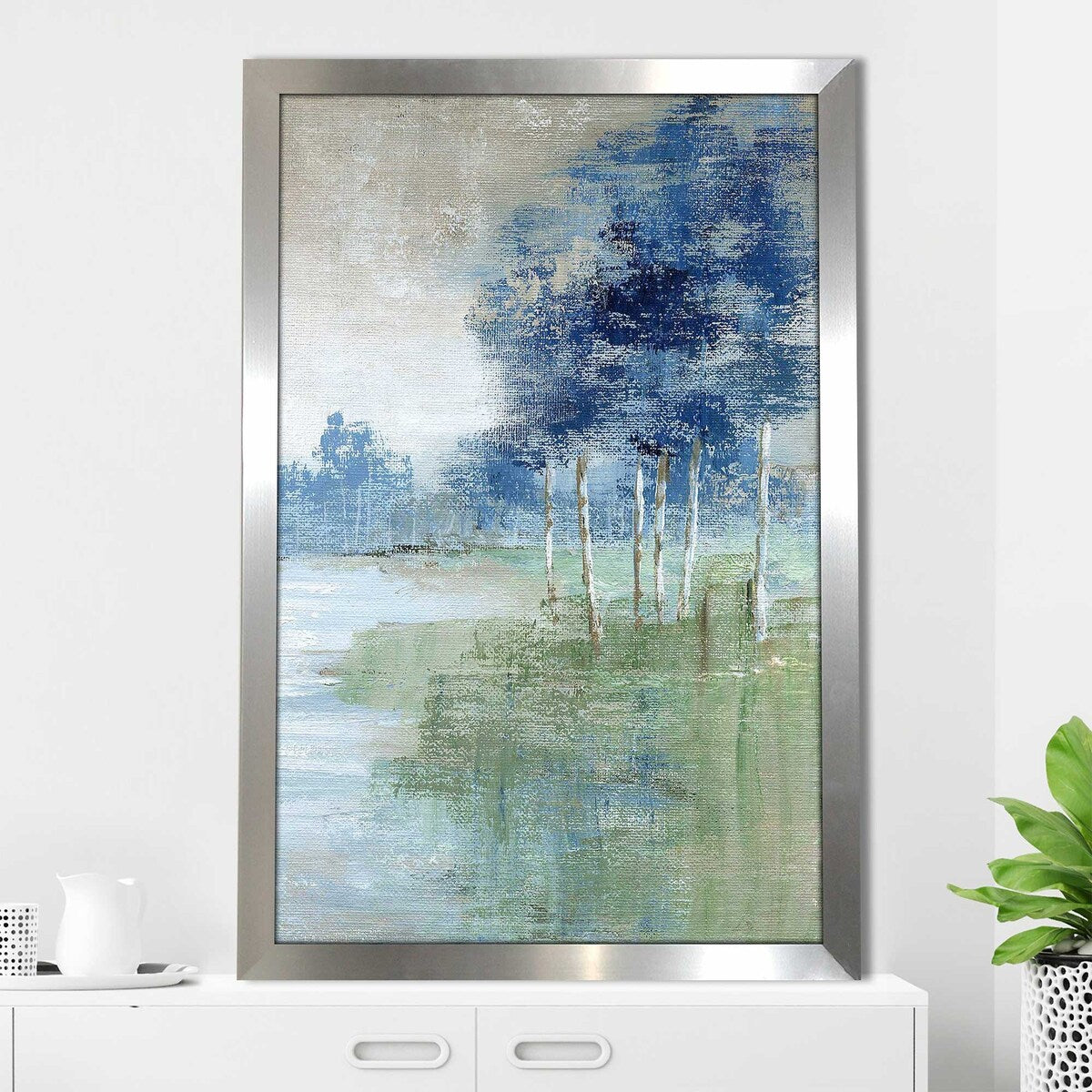Birch River I Vertical Acrylic Print by Nan - Stunning Nature Wall Art for Home & Office Decor