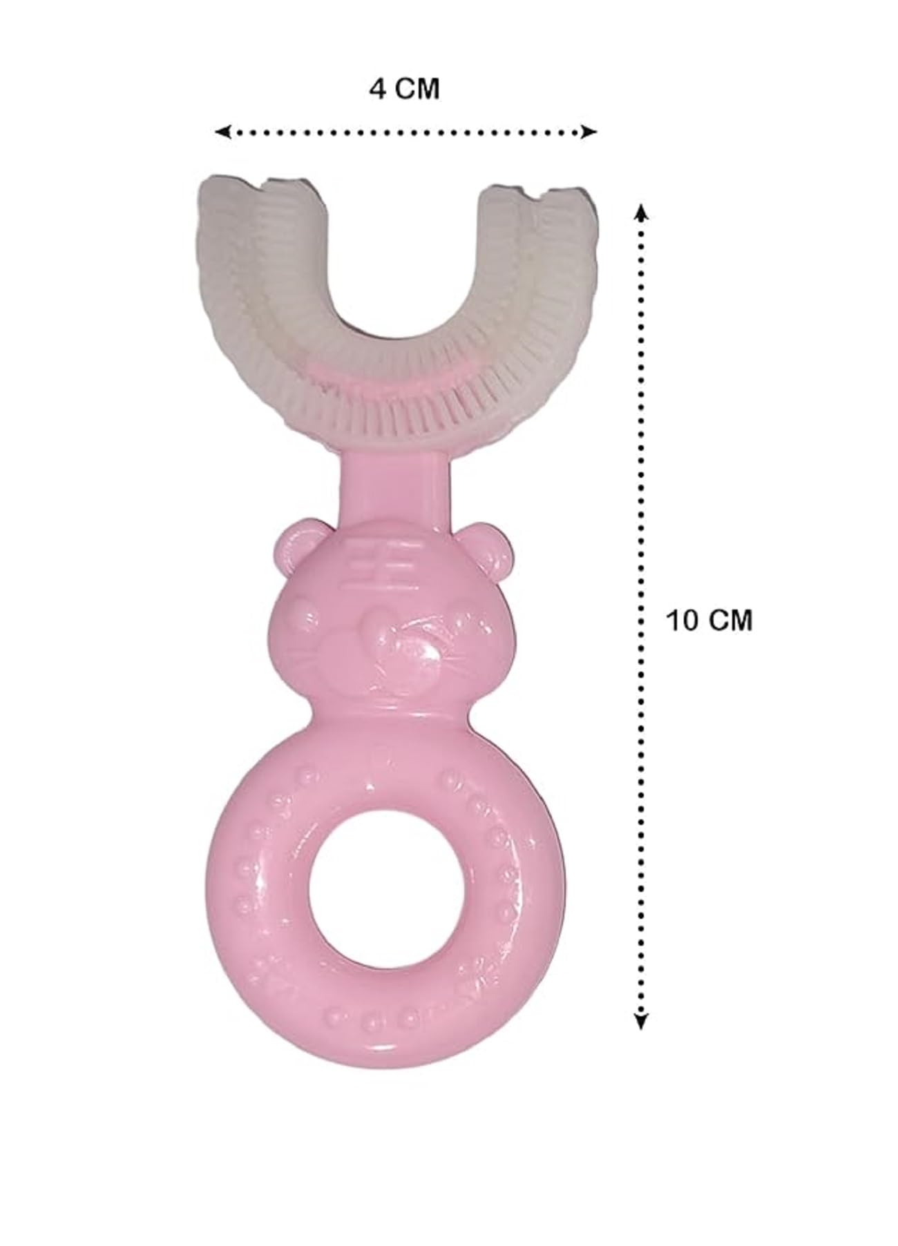 Joy Buzz BPA-Free Silicone Pacifier & U-Shape Toothbrush Combo for Babies 0-12 Months - Safe Infant Oral Care Set for Teething Relief & Early Dental Hygiene (Yellow & Blue) - Perfect for Soothing, Cleaning & Developing Healthy Teeth