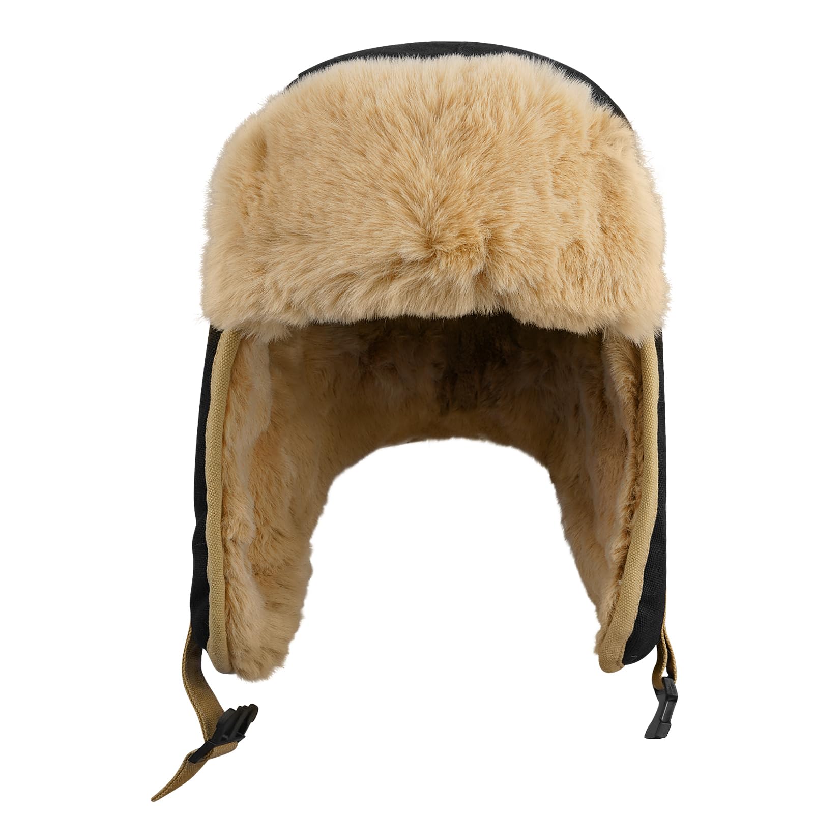 Croogo Winter Trapper Hat - Warm Fleece-Lined Ski Hat with Ear Flaps for Men & Women - Cozy Aviator Ushanka Russian Style Hat for Snowboarding, Skiing, and Cold Weather Outdoor Activities