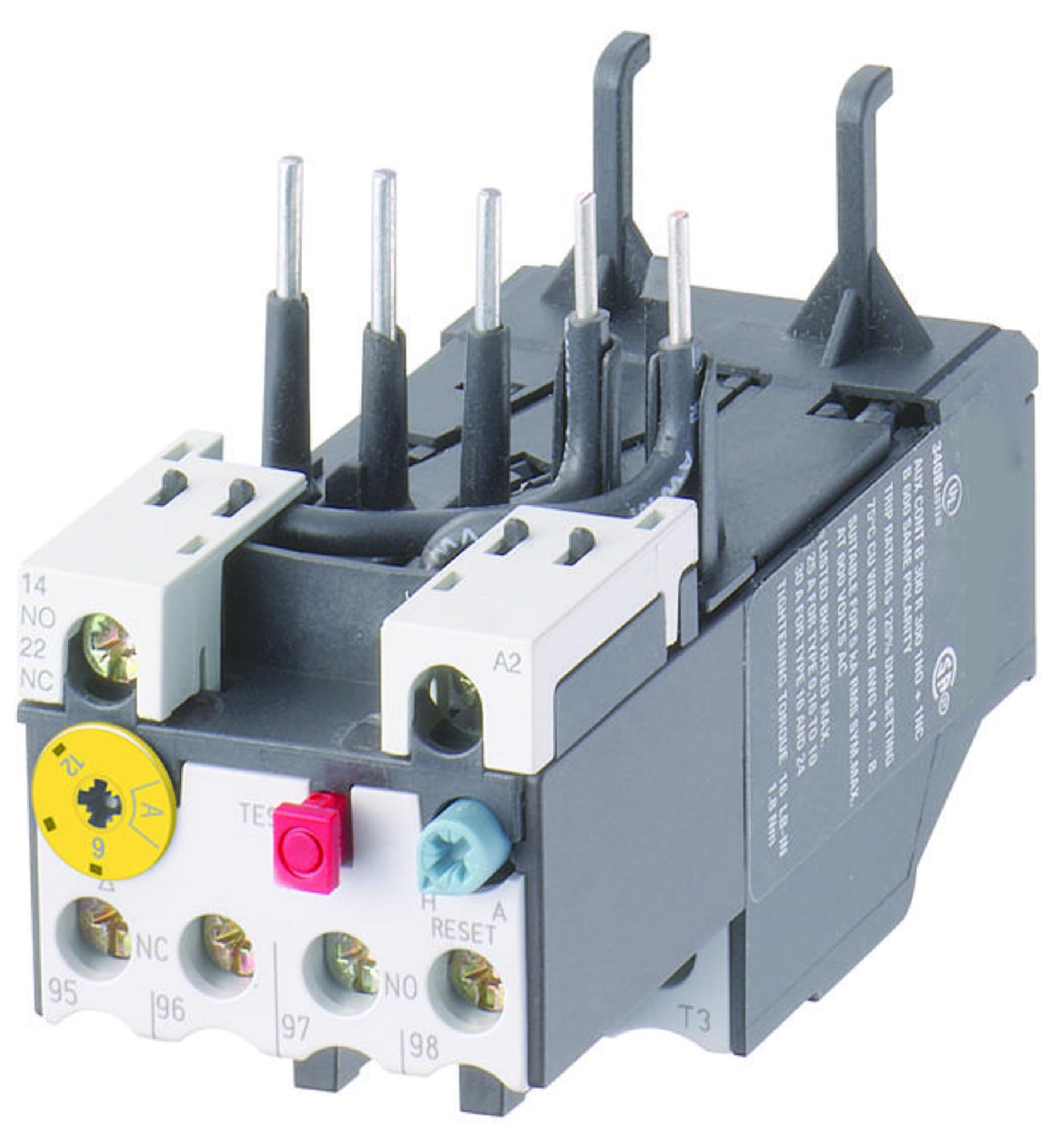 EATON XTOB1P6BC1 1-1.6A AMP Overload Relay D291944 - Industrial Motor Protection for HVAC, Pumps & Compressors