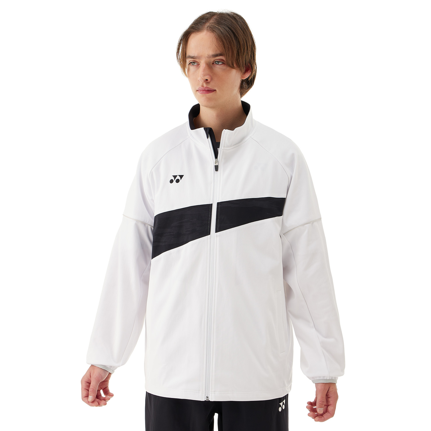 Yonex Premium Knit Jacket - Fitted Unisex Tennis Jacket (White) | Lightweight & Breathable for Tennis, Golf & Casual Wear