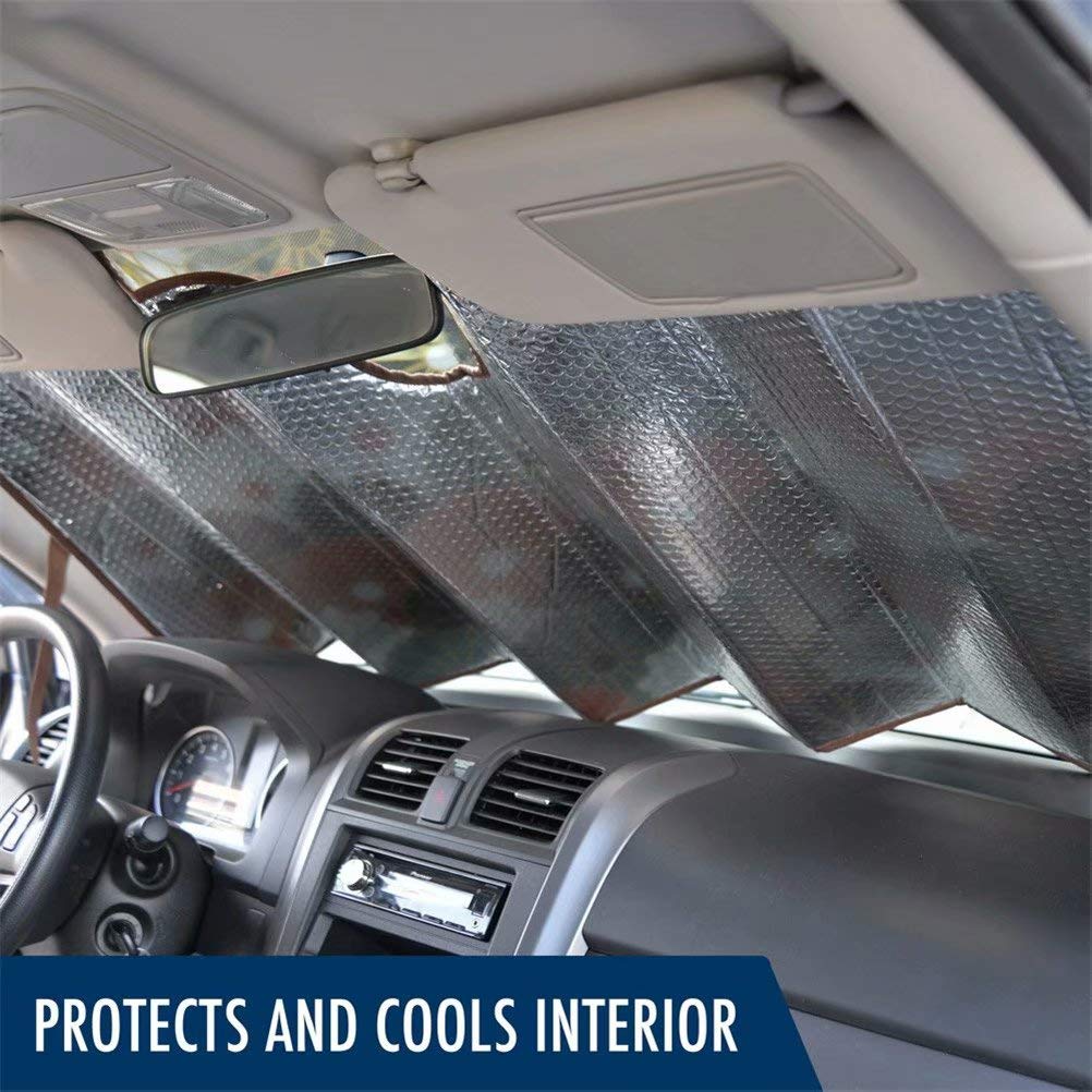 FOR U DESIGNS Sunflower Printed Car Windshield Sun Shade - UV Protection & Heat Blocking Sun Visor Protector | Keep Your Vehicle Cool in Summer Parking