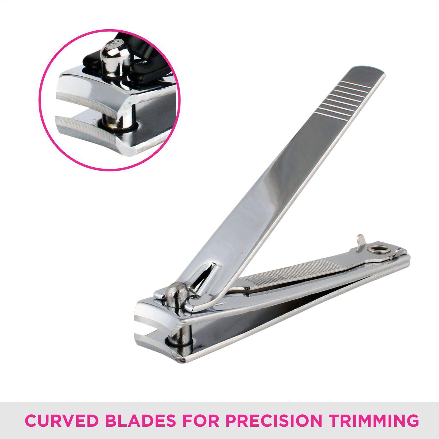 Premium VEGA Large Nail Clipper Set (2-Pack) - Heavy Duty Stainless Steel Toenail & Fingernail Clippers for Men & Women - Perfect for Travel, Home, and Salon Use